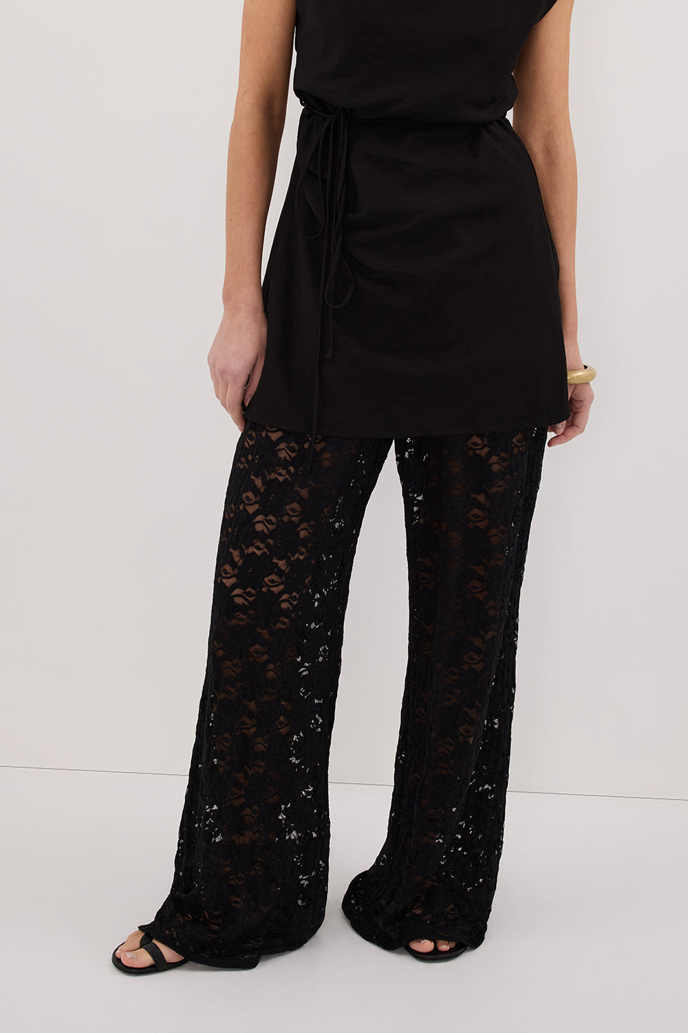 LOULA BLACK LACE PANT