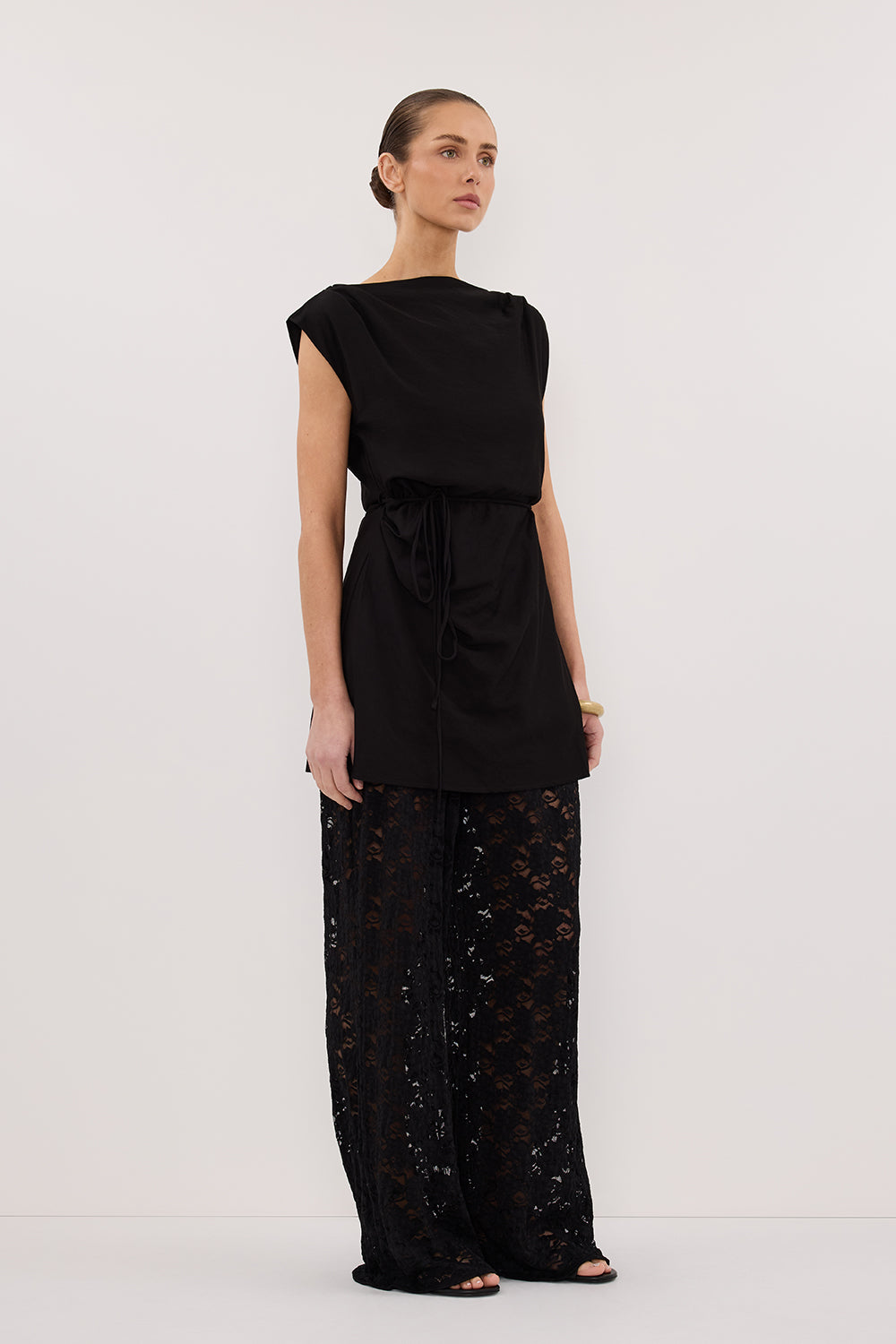 LOULA BLACK LACE PANT