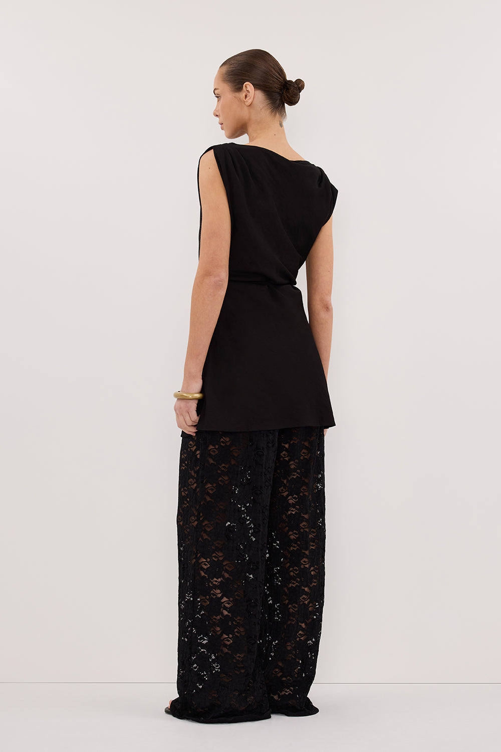 LOULA BLACK LACE PANT