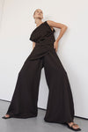 SHYLA BITTER CHOC WIDE LEG PANT