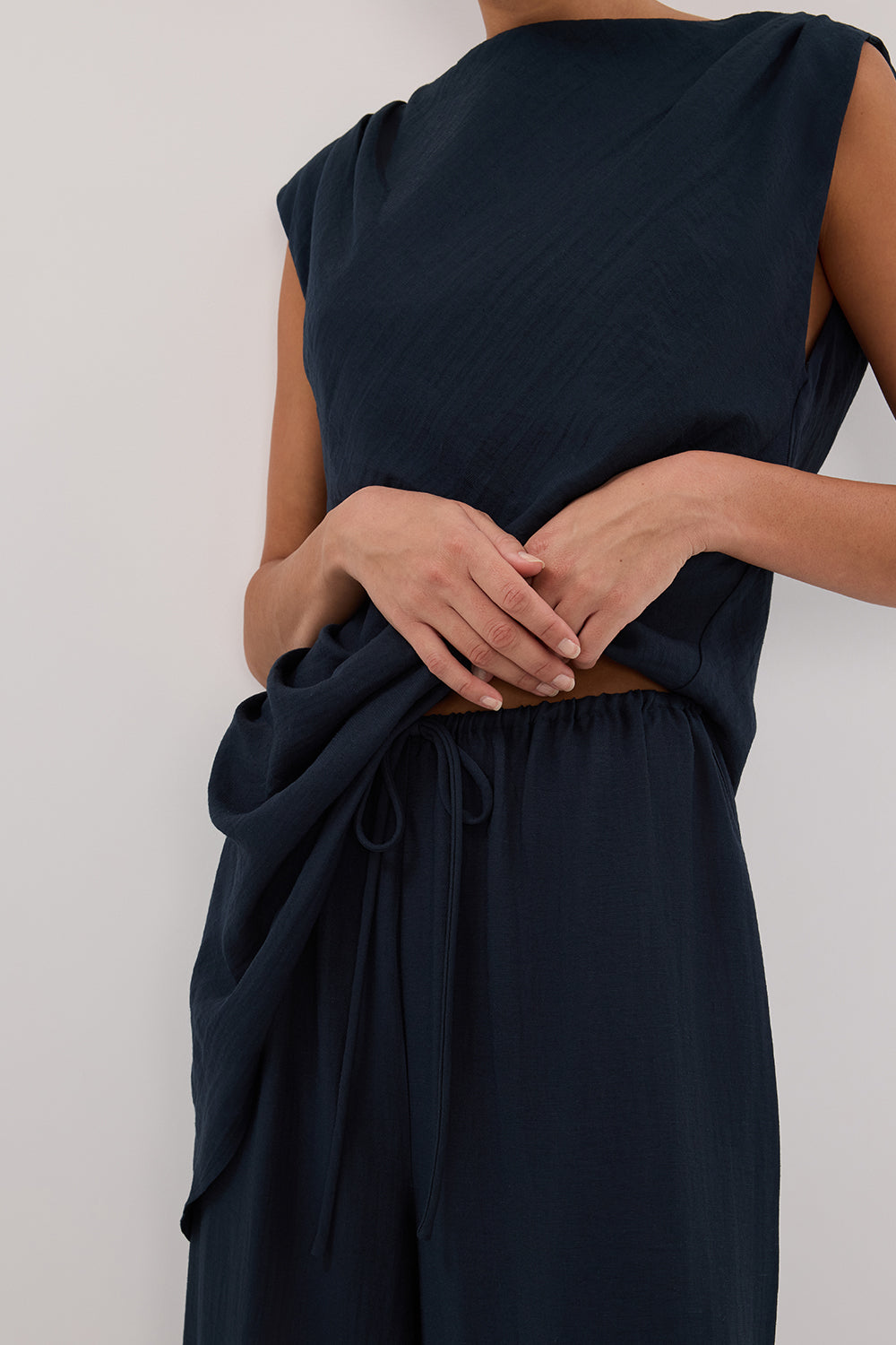 SHYLA SLATE WIDE LEG PANT