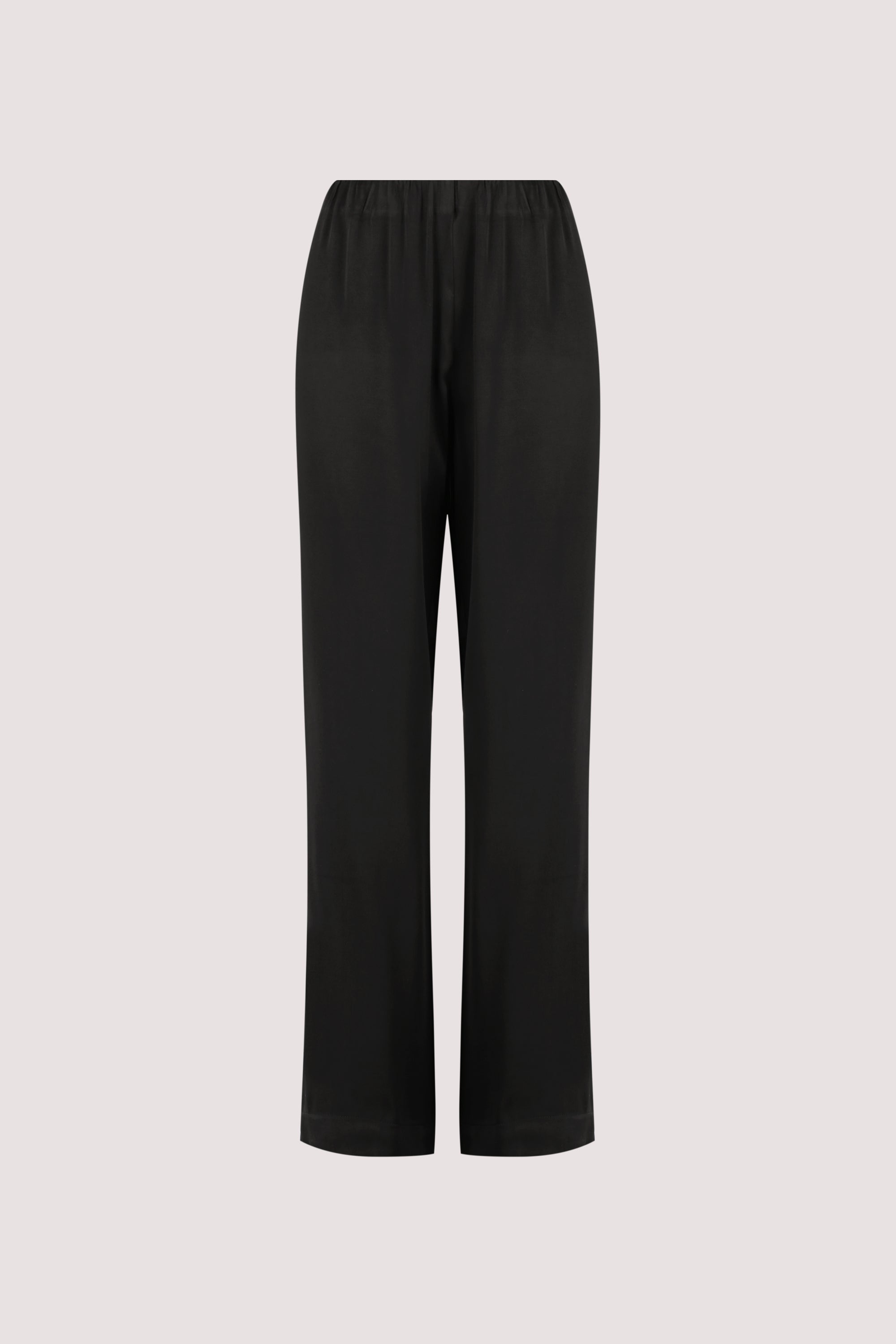 MONICA BLACK SATIN PANT