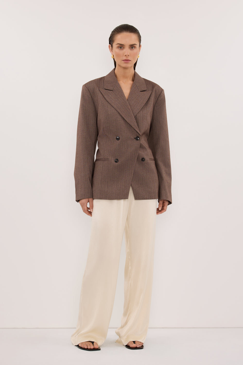 MONICA CREAM SATIN PANT