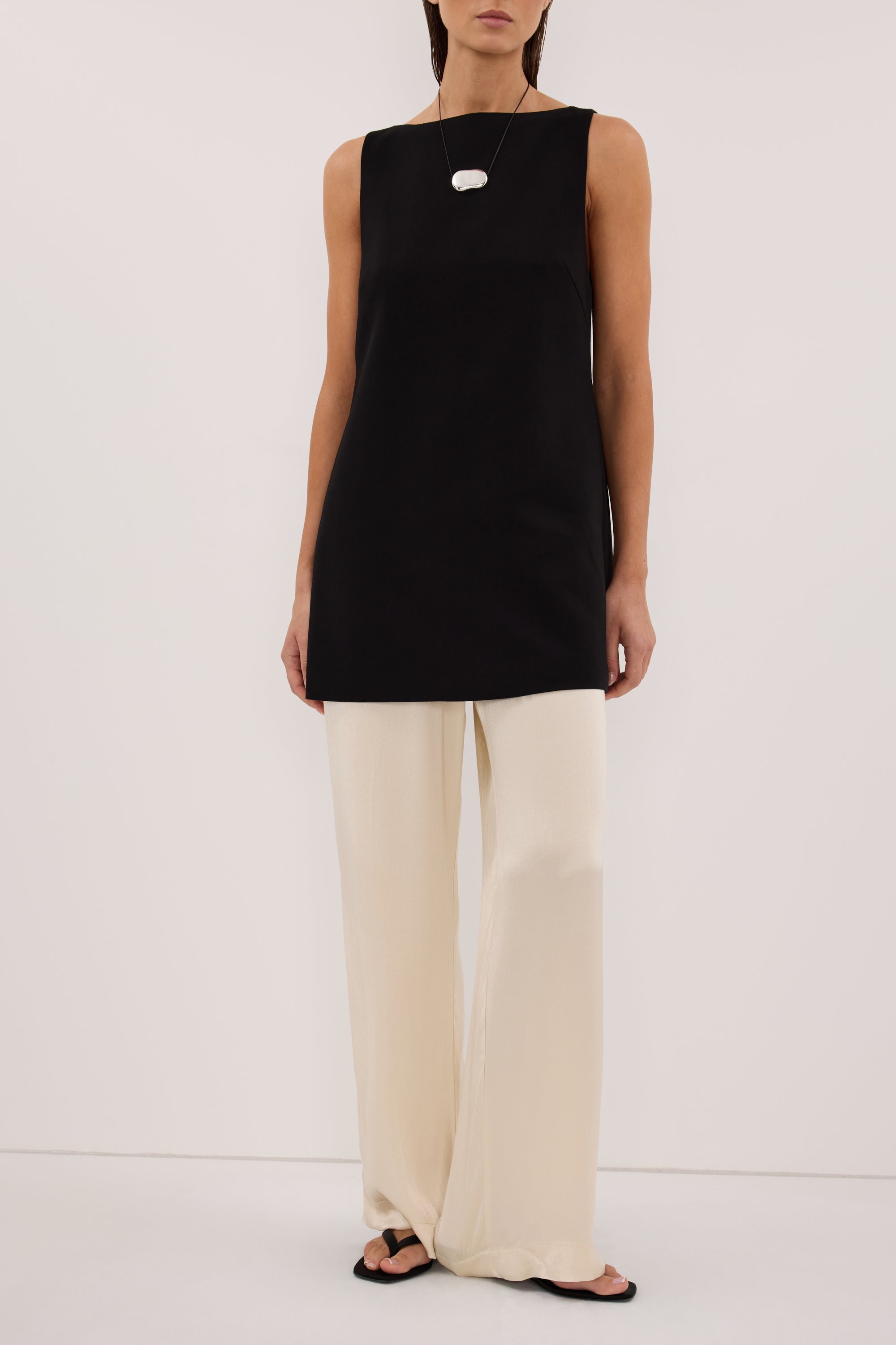 MONICA CREAM SATIN PANT