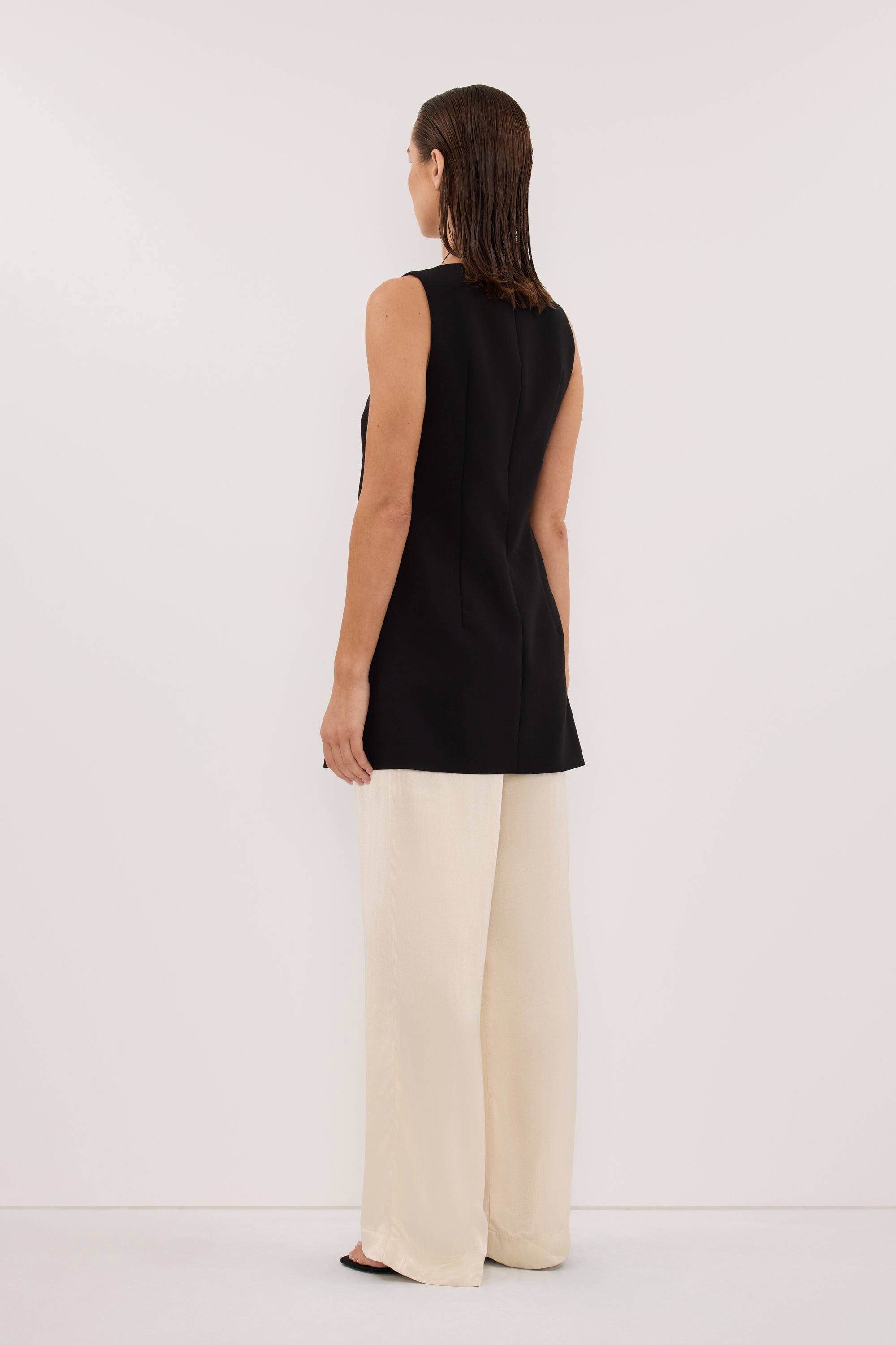 MONICA CREAM SATIN PANT