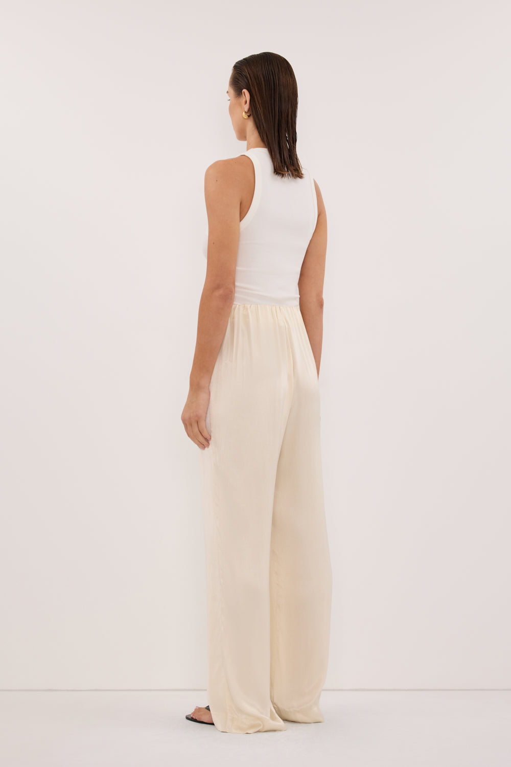 MONICA CREAM SATIN PANT