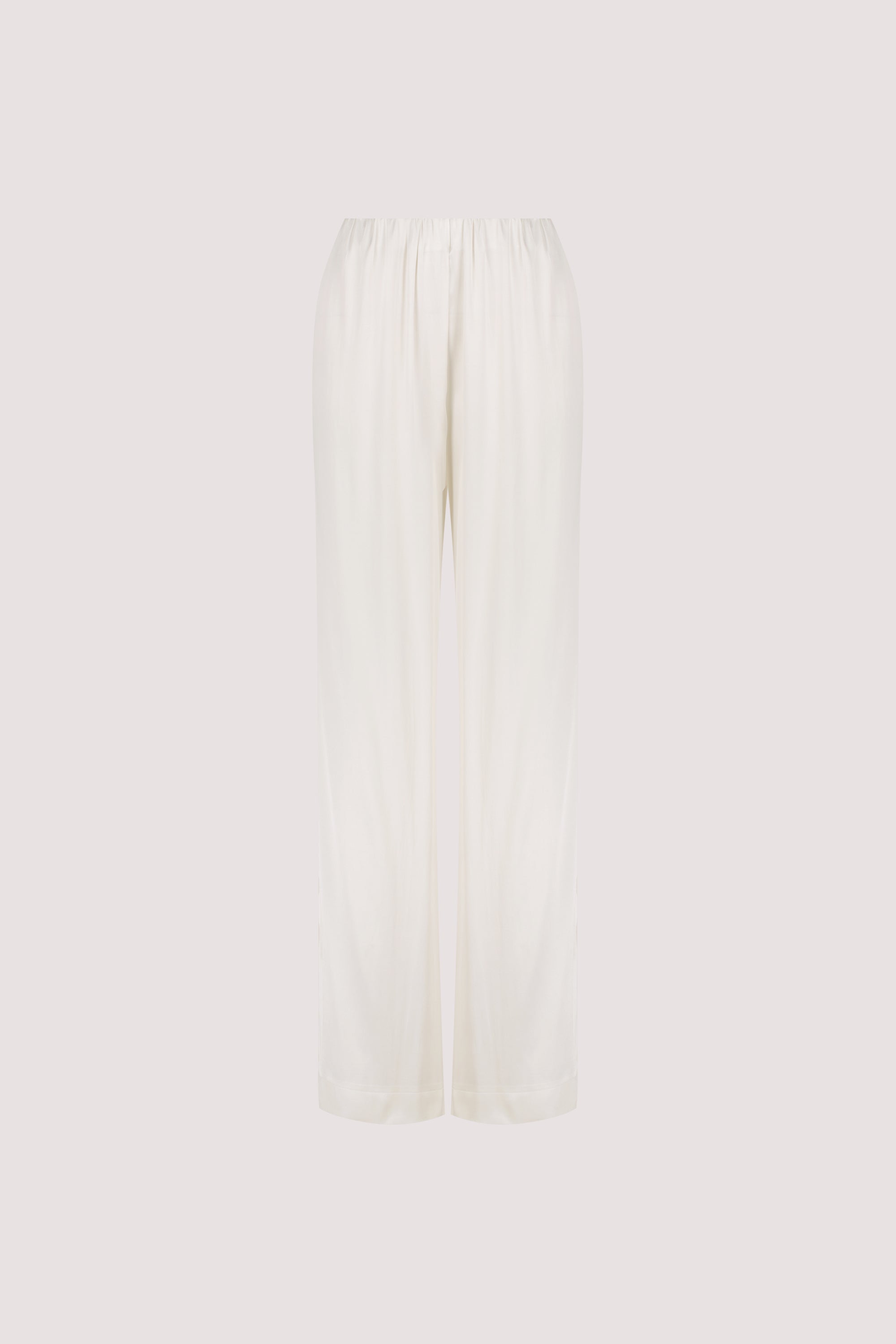 MONICA WHITE SATIN PANT