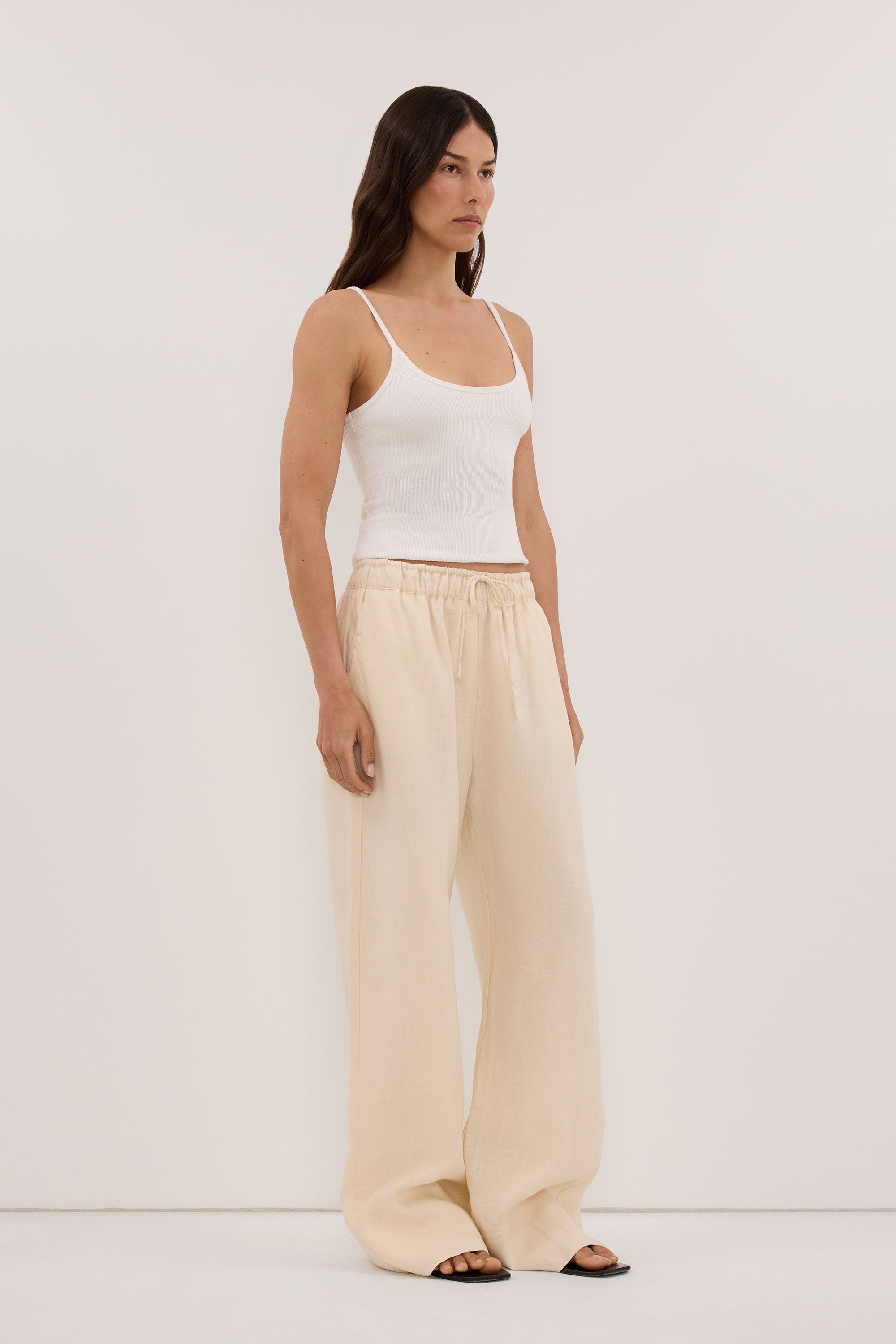 NOA SANDSTONE LINEN PANTS