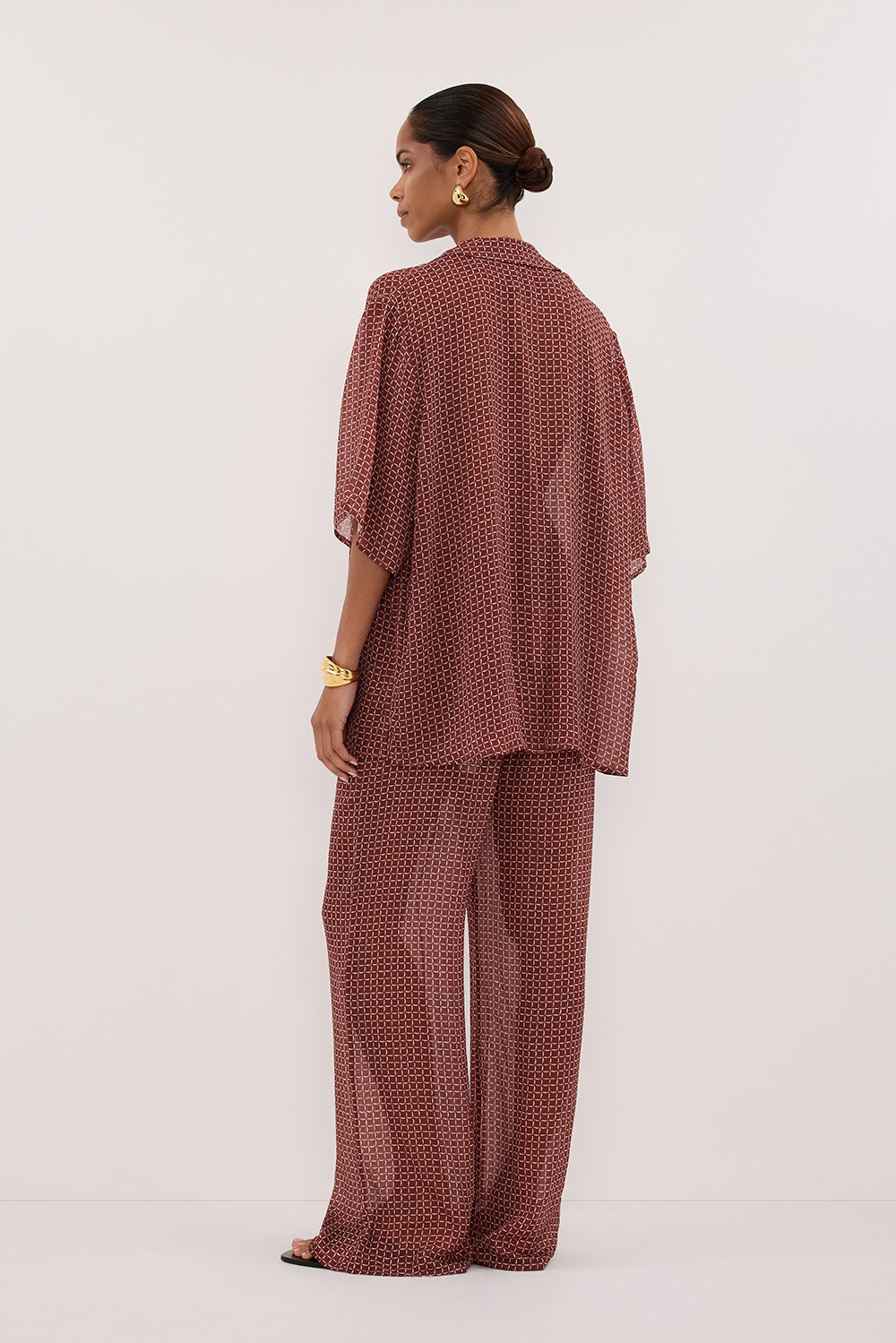 TIA SAHARA MICRO CHECK PANT