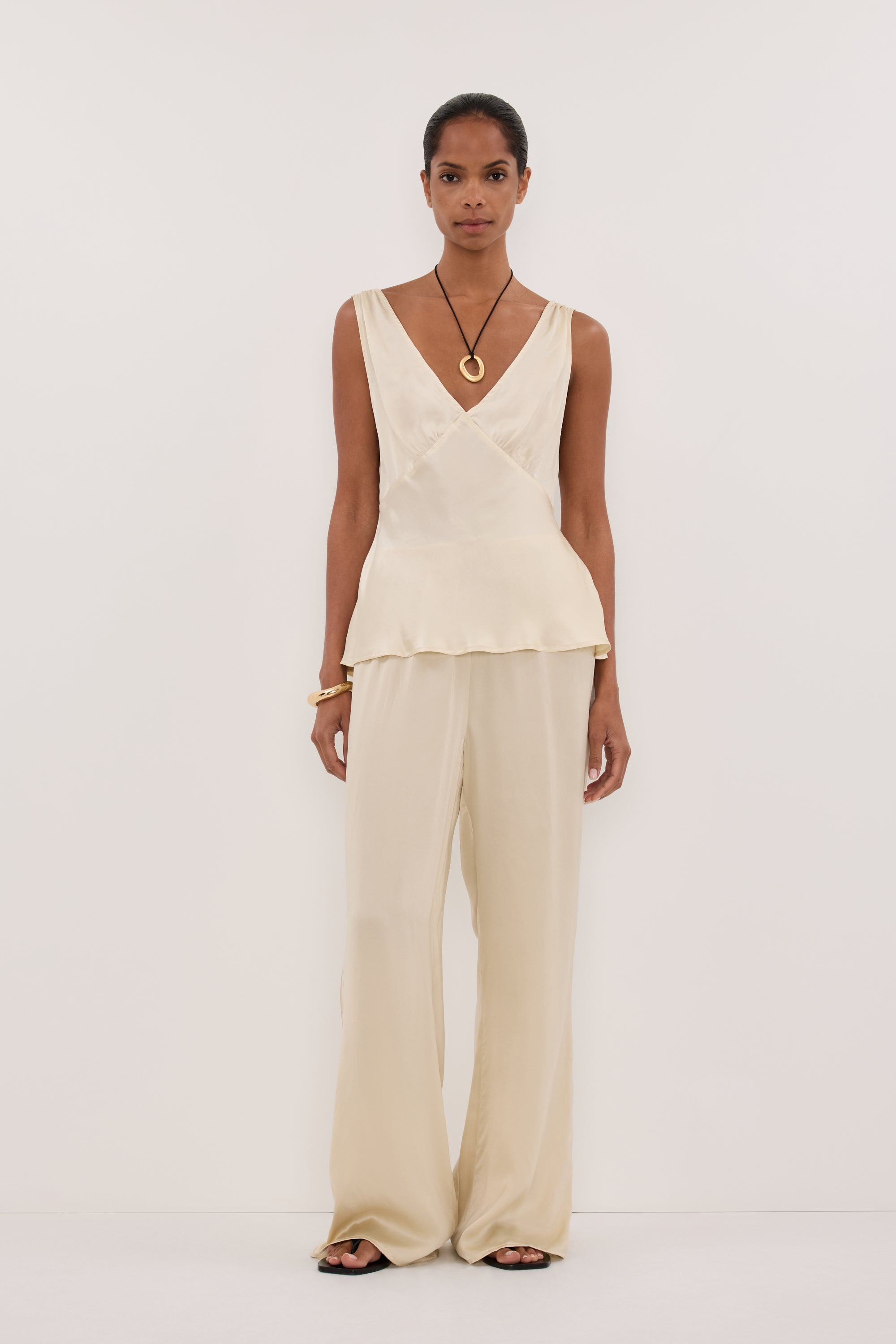 PIPPA STRAW SILK PANT