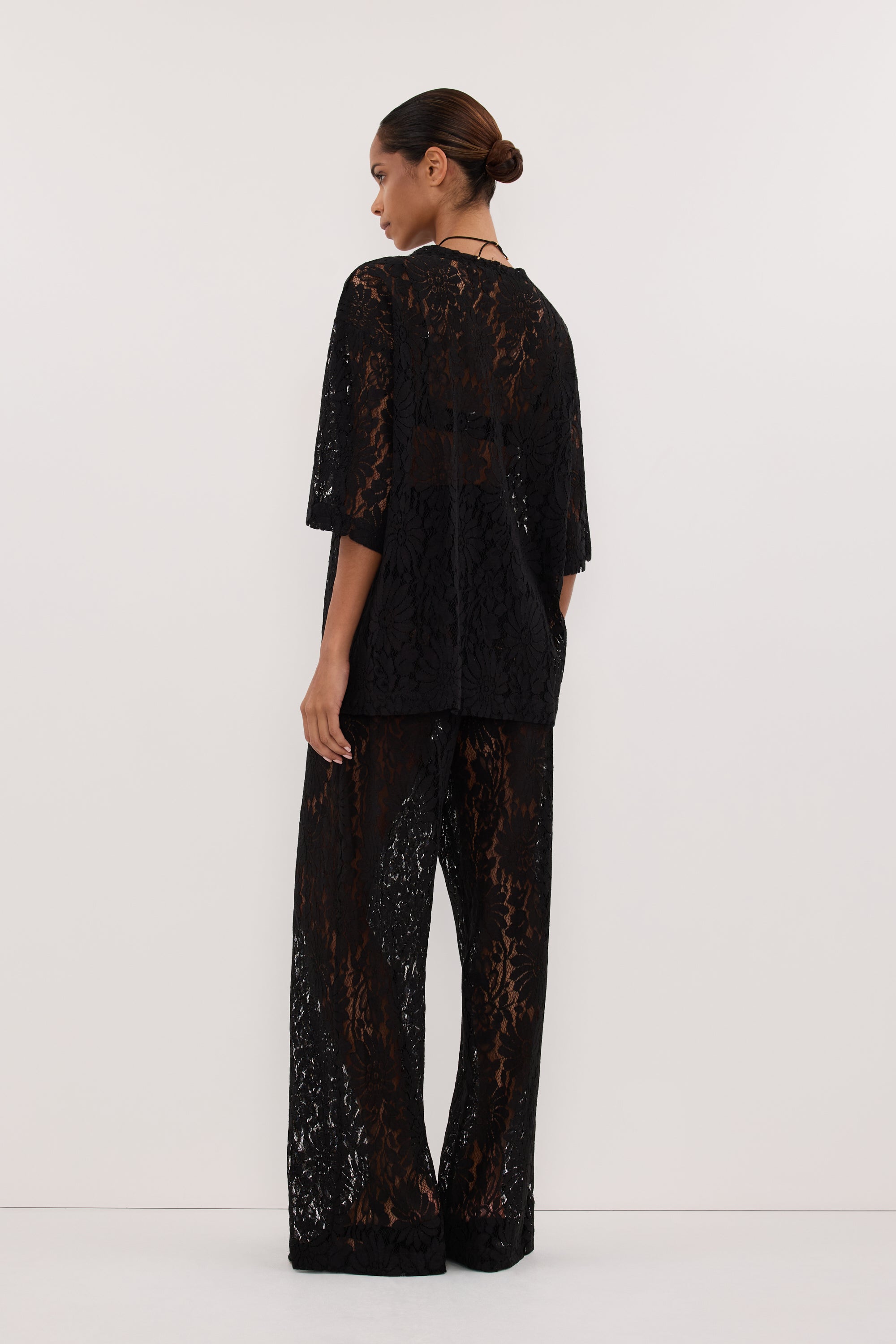 WILMA BLACK LACE PANT – DISSH