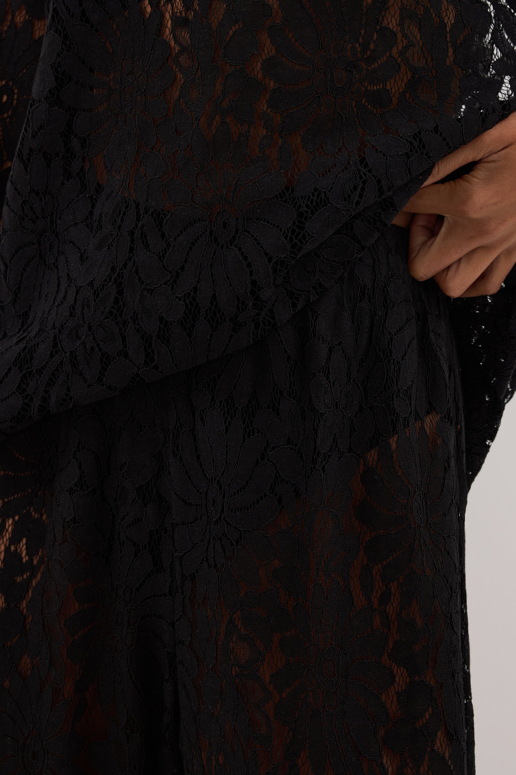 WILMA BLACK LACE PANT