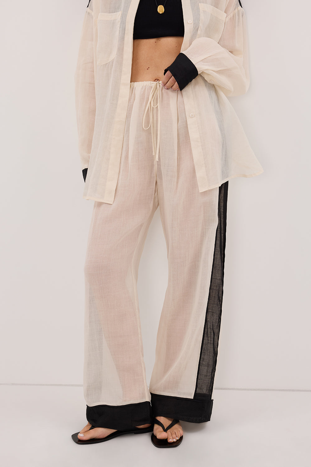 VIVIANNA SANDSTONE RAMIE PANT – DISSH