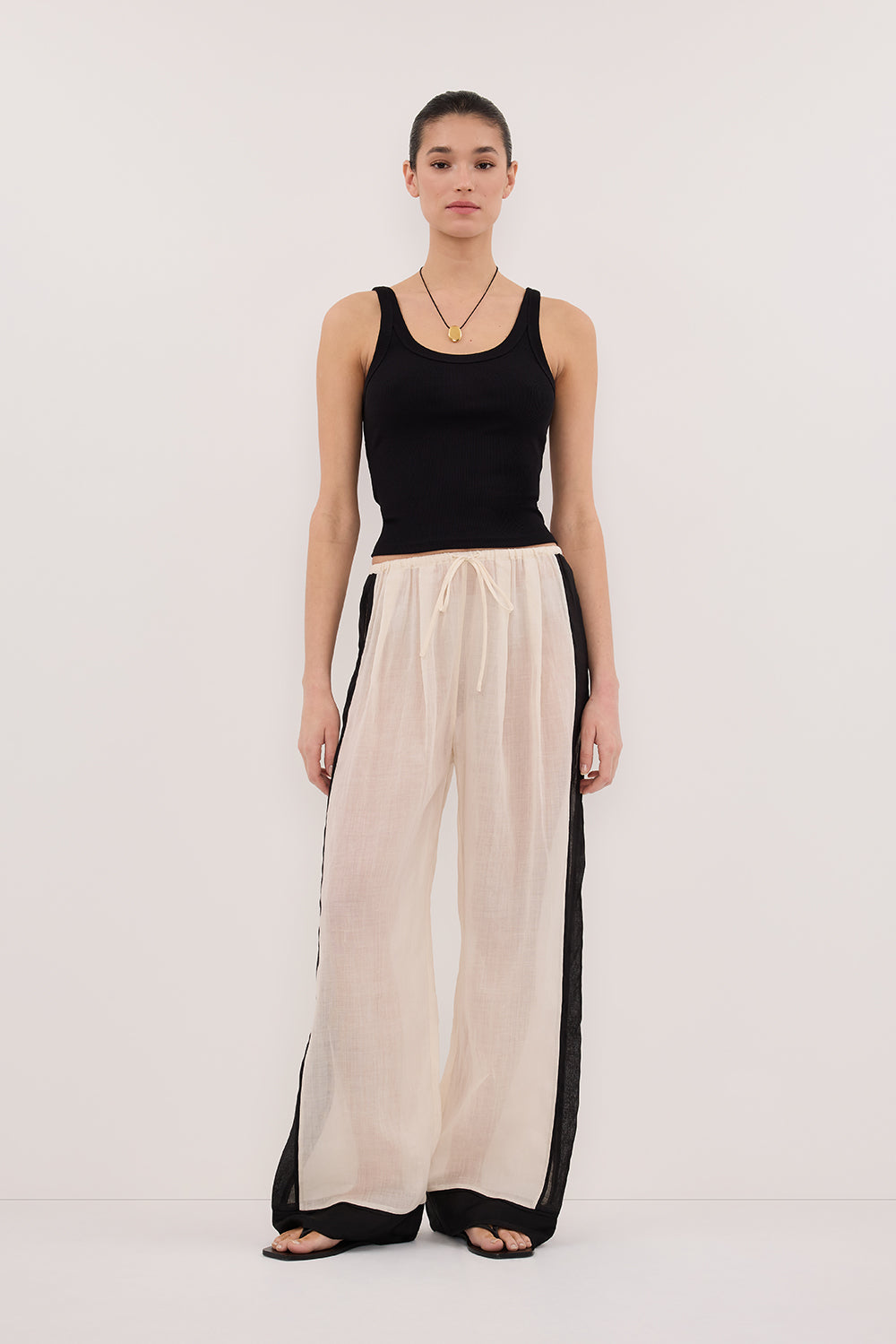 【Bibiy】VIVIANNA PANTS VIVIANNA SANDSTONE RAMIE PANT – DISSH