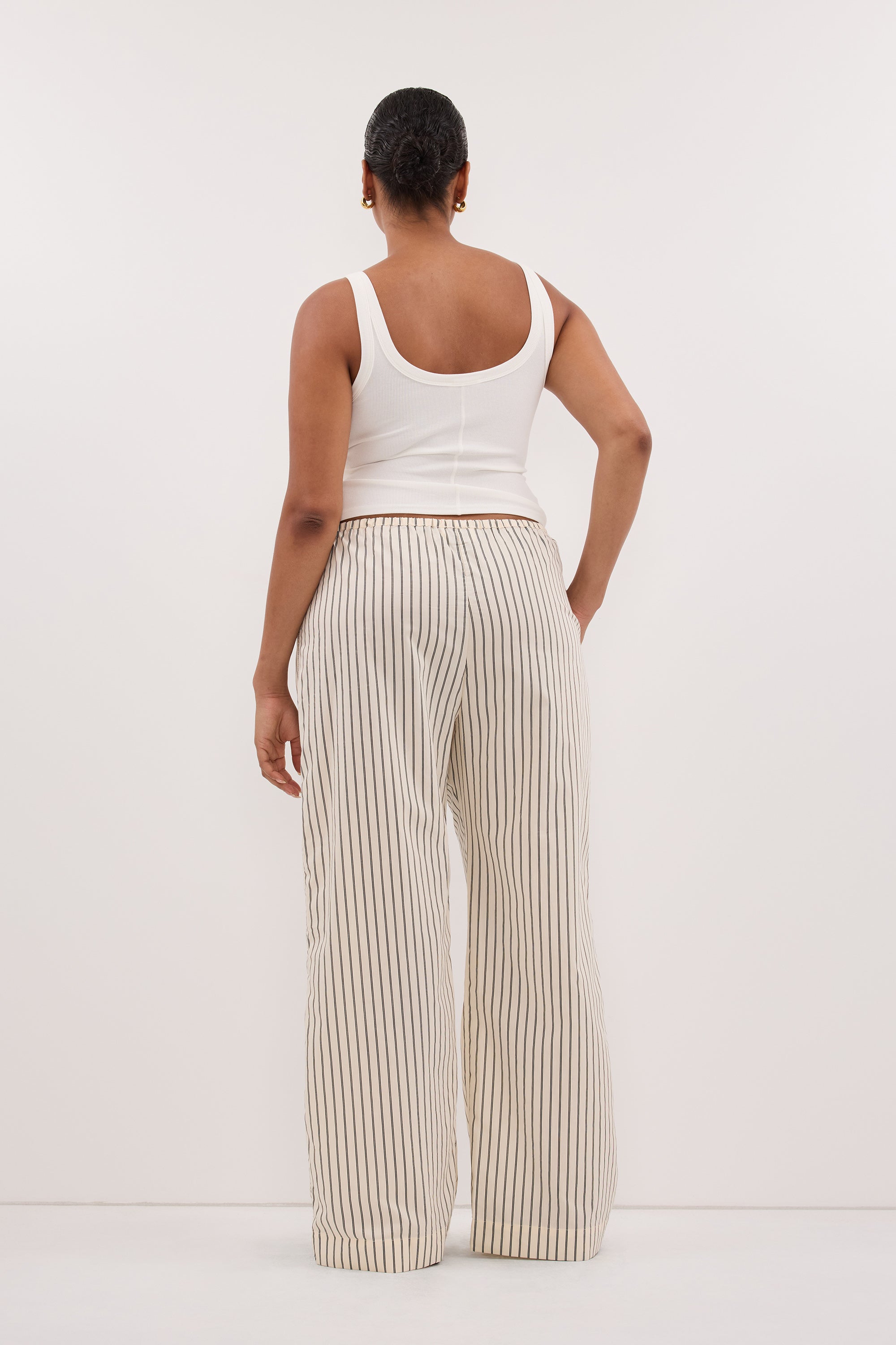 SABLE CREAM SILK BLEND PANT