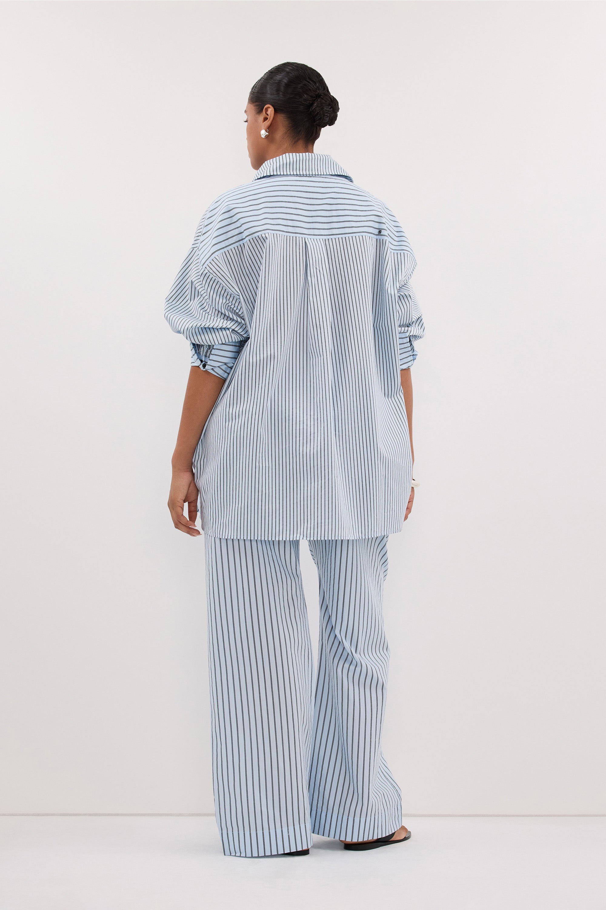 SABLE ICE BLUE SILK BLEND PANT