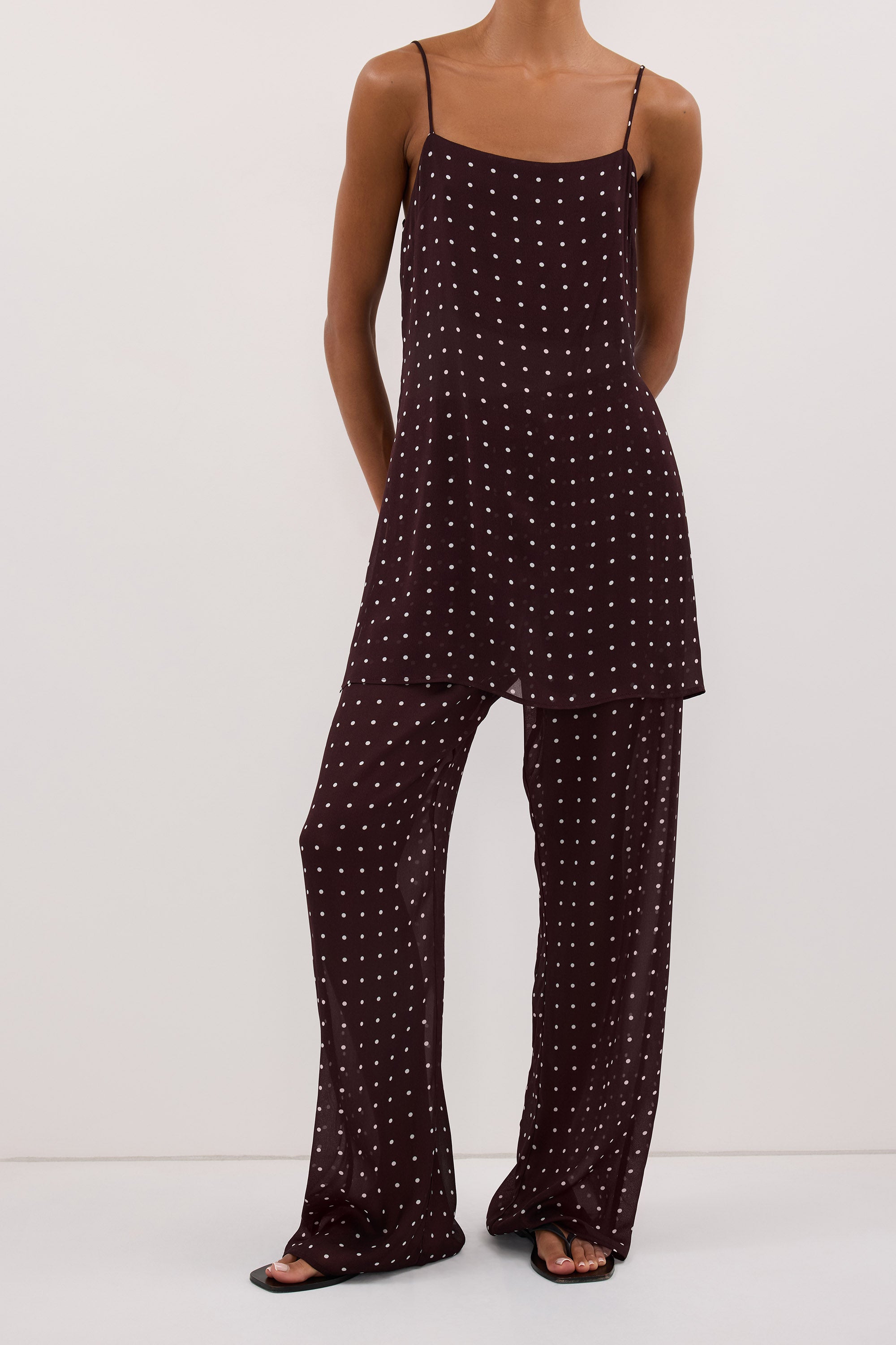 VANESSA BITTER CHOC SPOT PANT