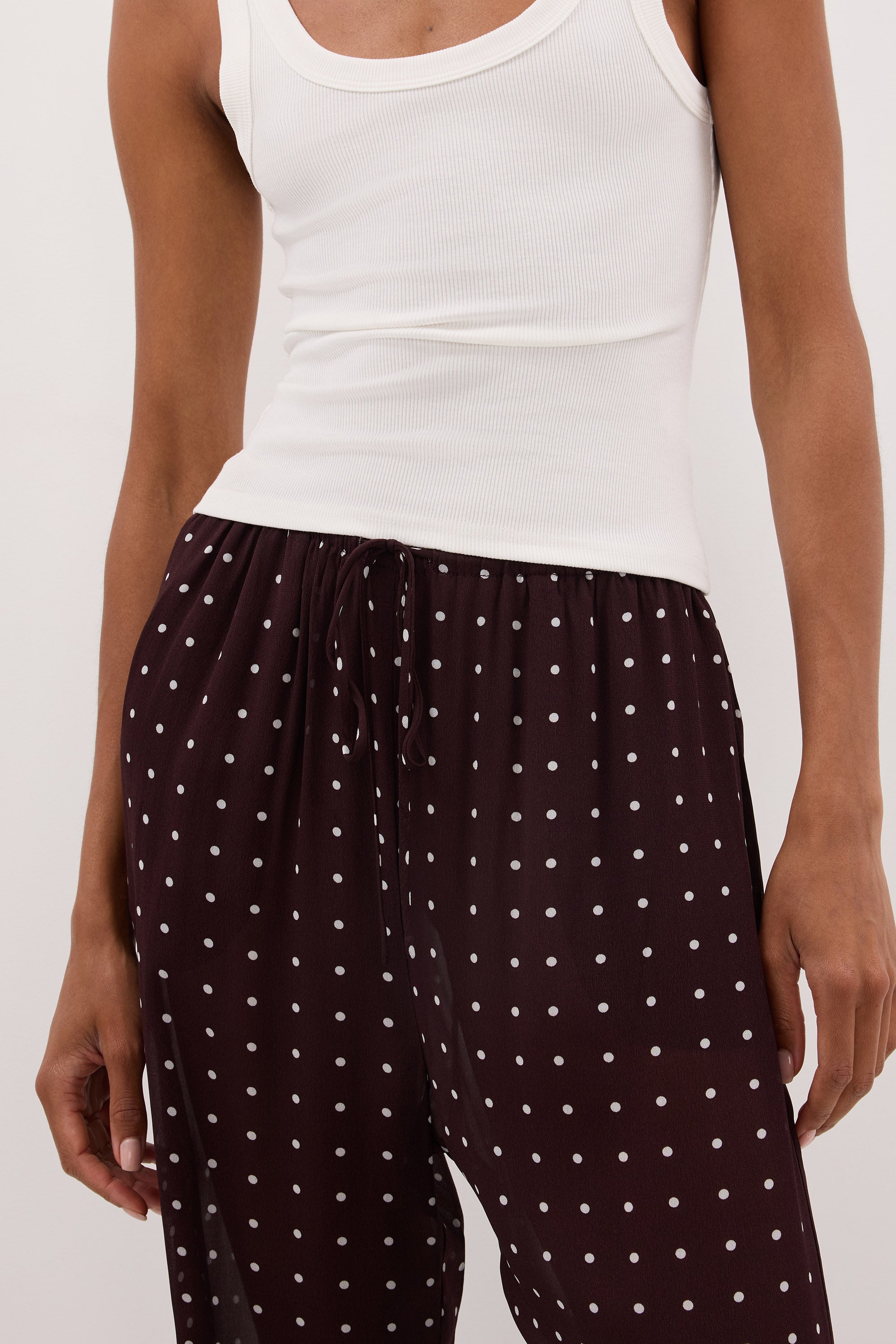 VANESSA BITTER CHOC SPOT PANT