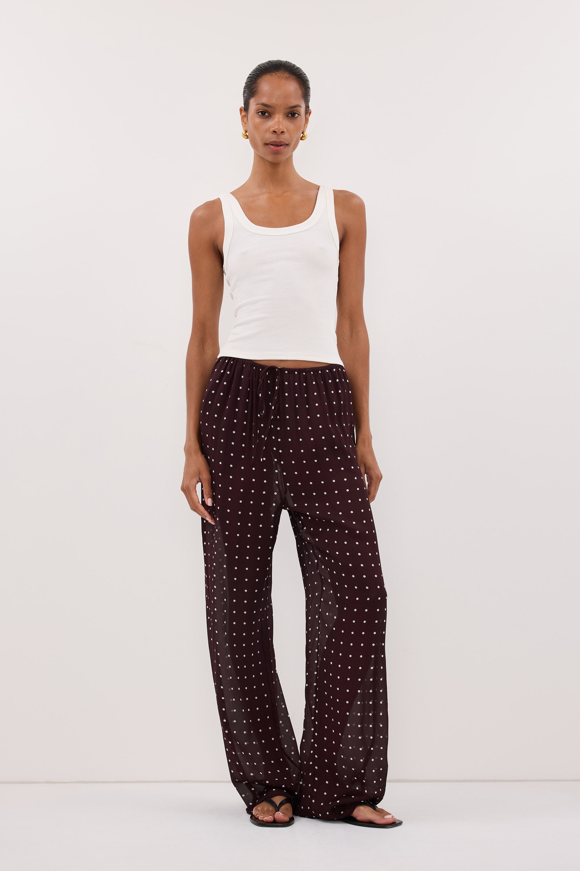 VANESSA BITTER CHOC SPOT PANT