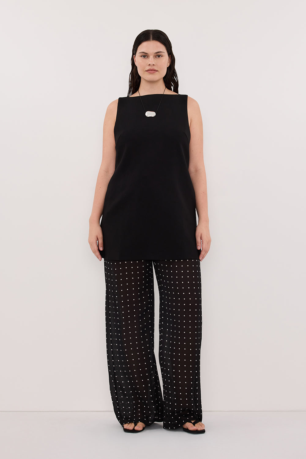 VANESSA BLACK SPOT PANT