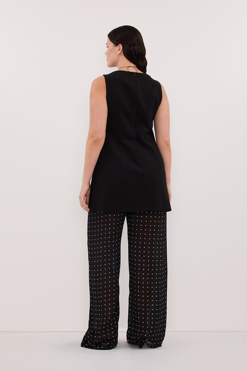 VANESSA BLACK SPOT PANT