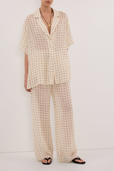 Aude wearing VANESSA SANDSTONE SPOT PANT
