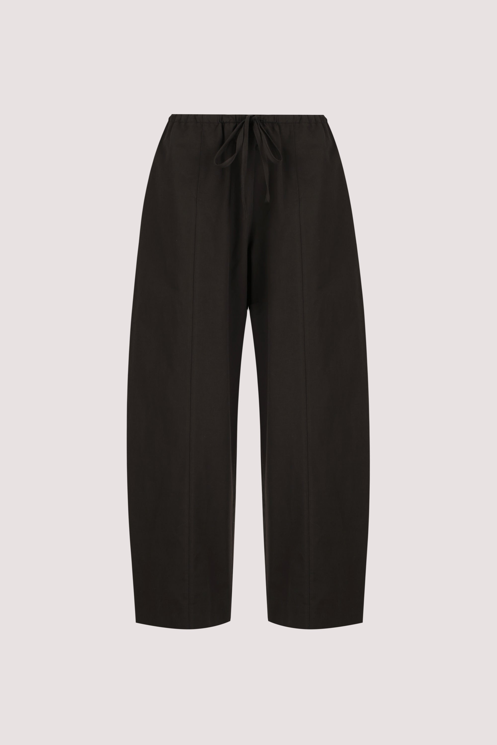 SCOUT BLACK COTTON BARREL LEG PANT