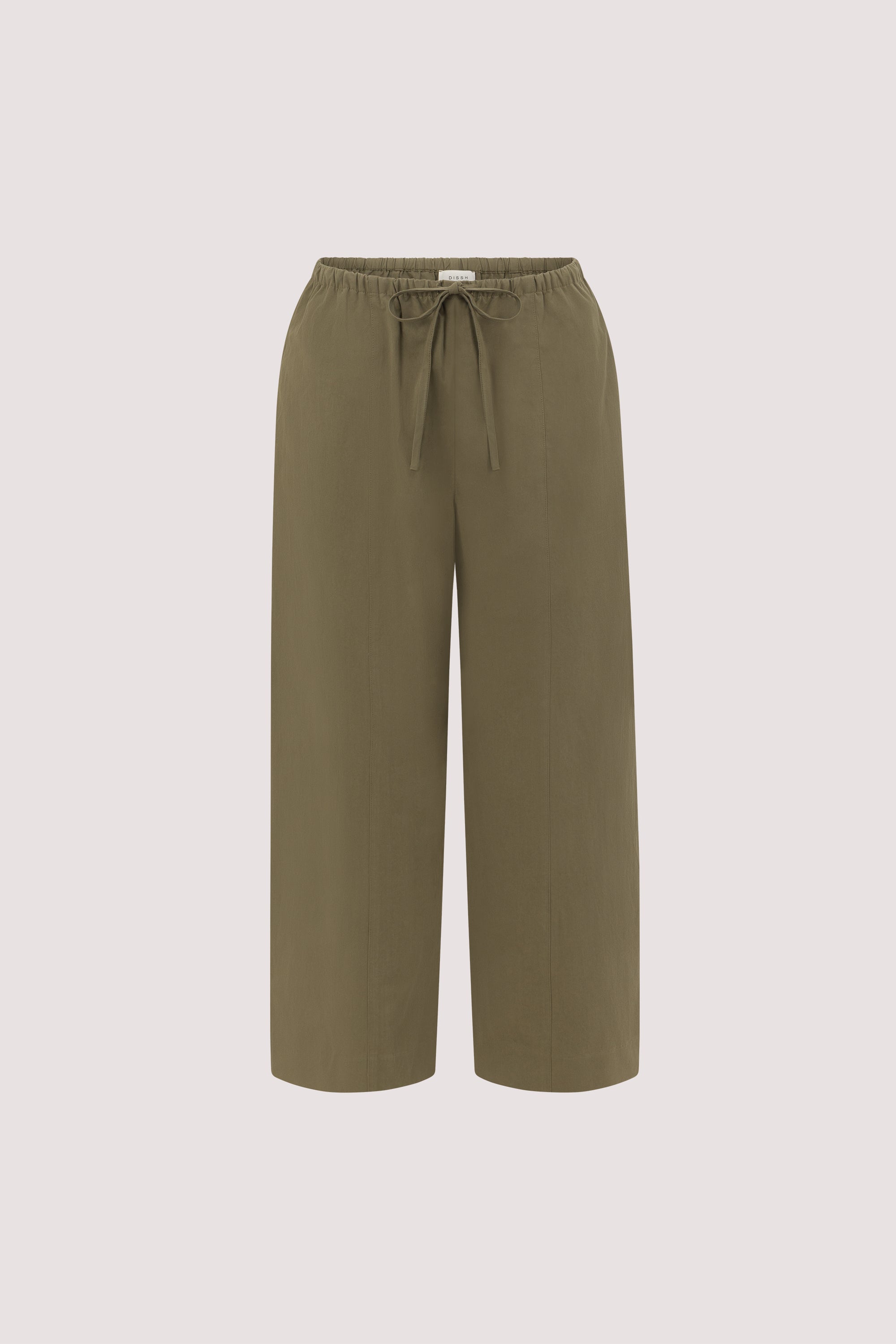 SCOUT KHAKI COTTON BARREL LEG PANT