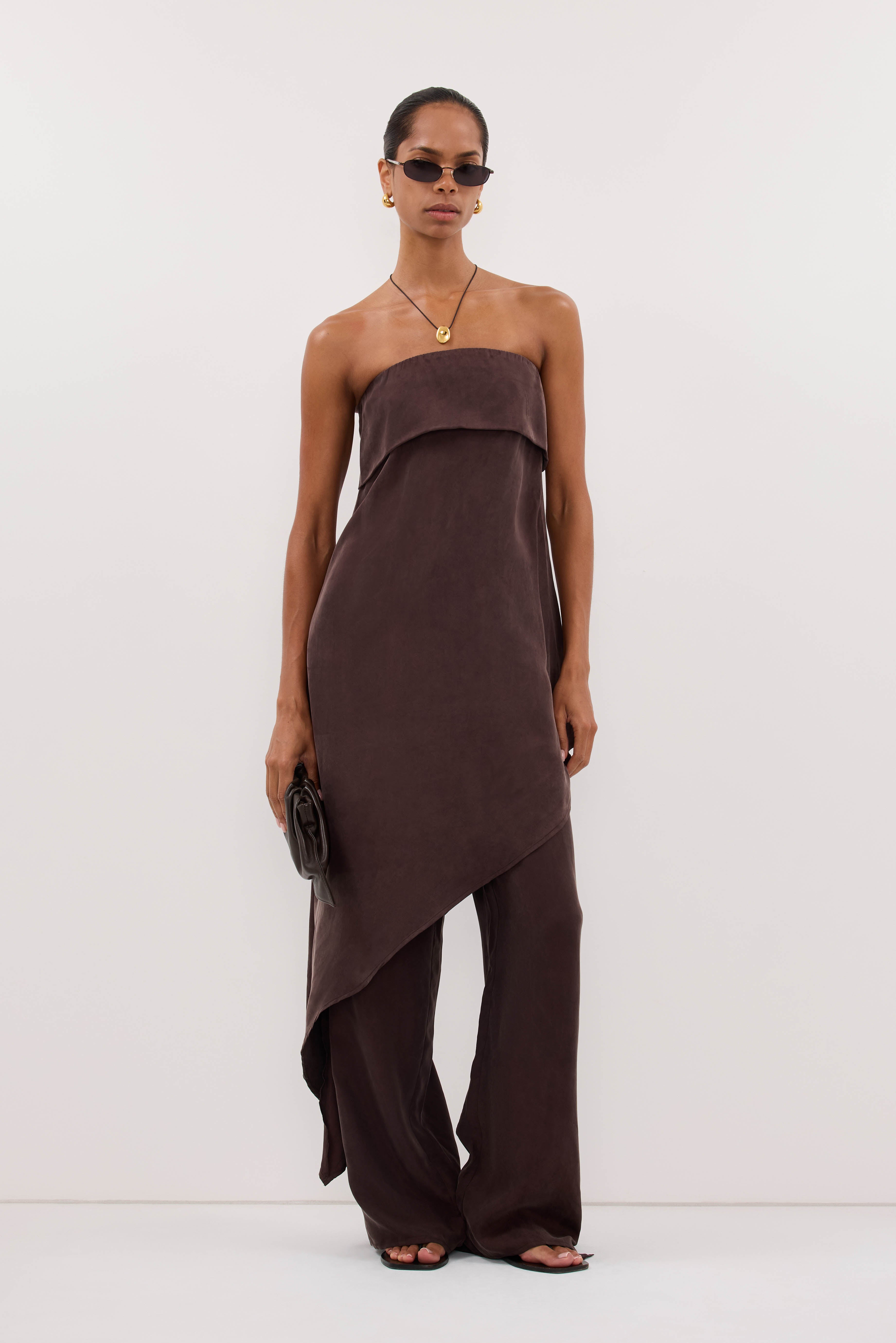 C.E PRACTICAL PANTS 21AW S 黒 CES20PT14 XENA PLUM CHOC CUPRO SIDE SPLIT PANT – DISSH