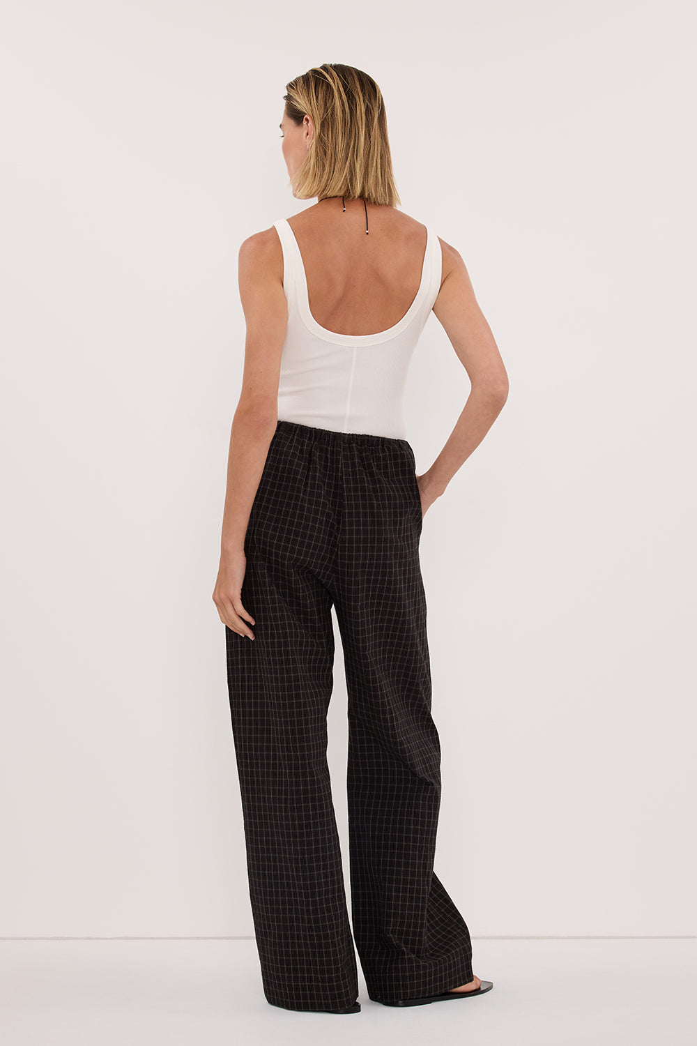 TOVA INK CHECK PANT