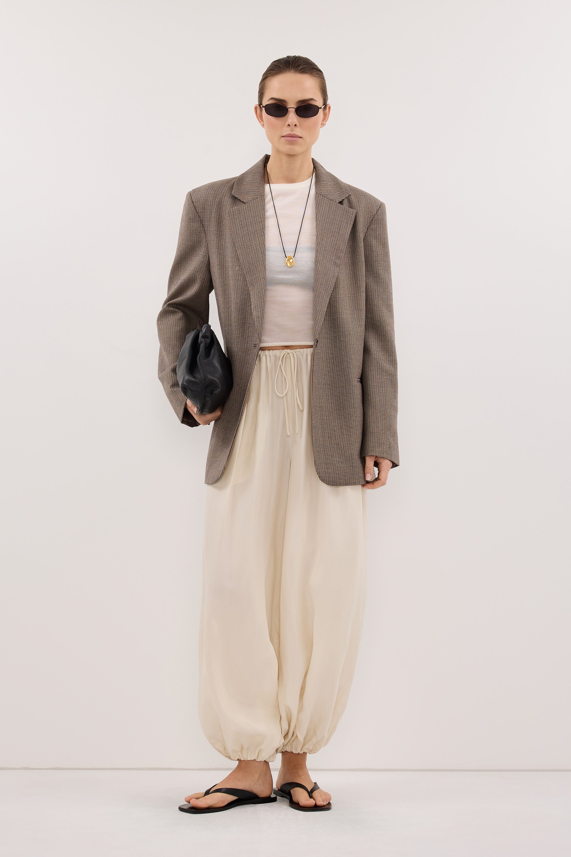 FRANCIS SANDSTONE CUPRO BALLOON PANT