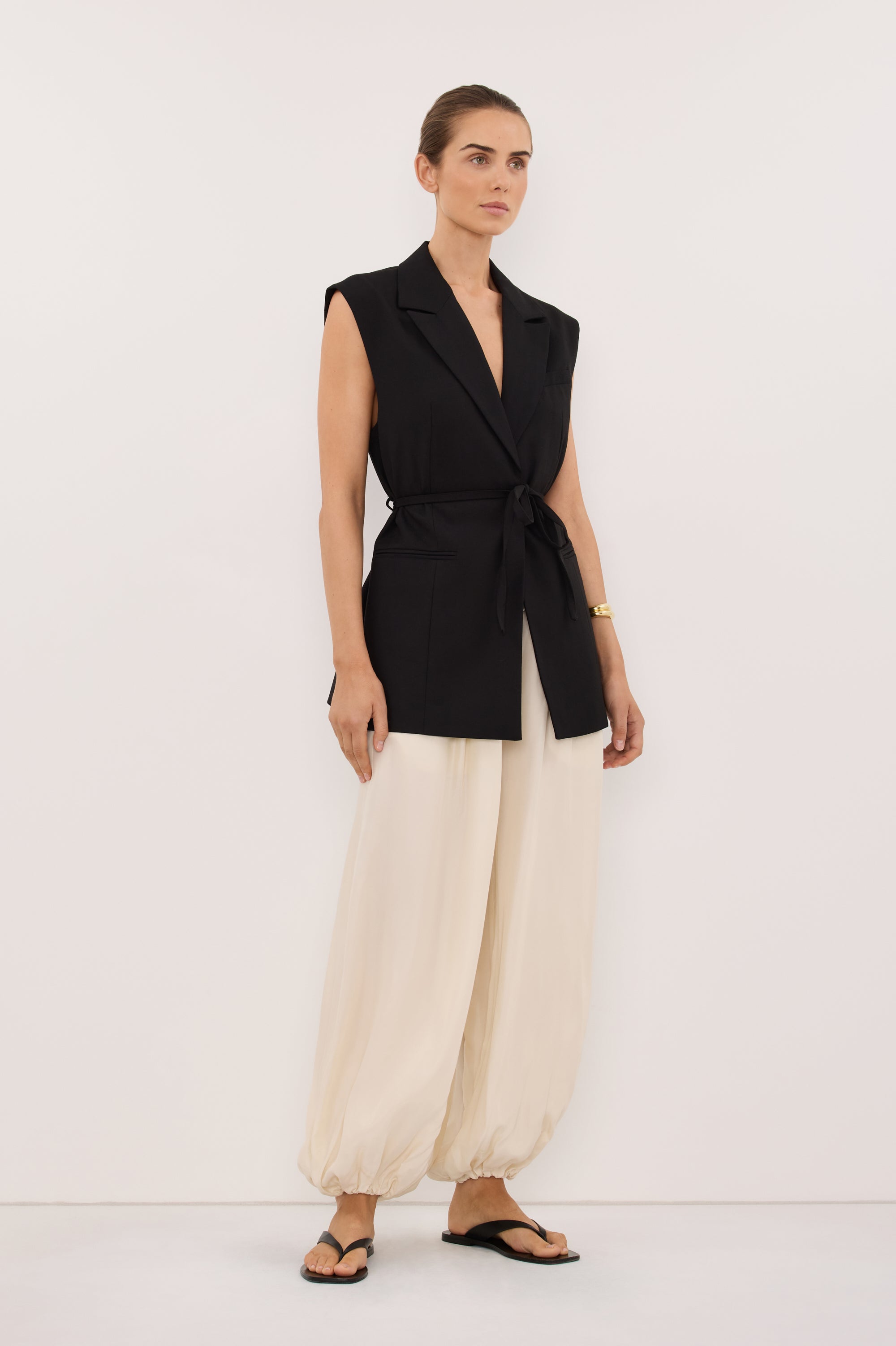 FRANCIS SANDSTONE CUPRO BALLOON PANT