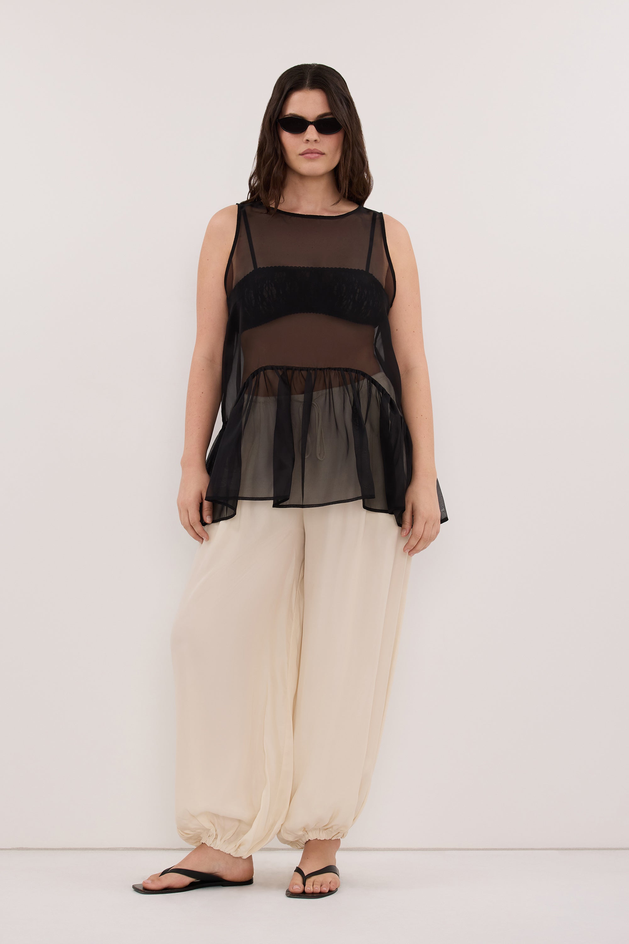 FRANCIS SANDSTONE CUPRO BALLOON PANT
