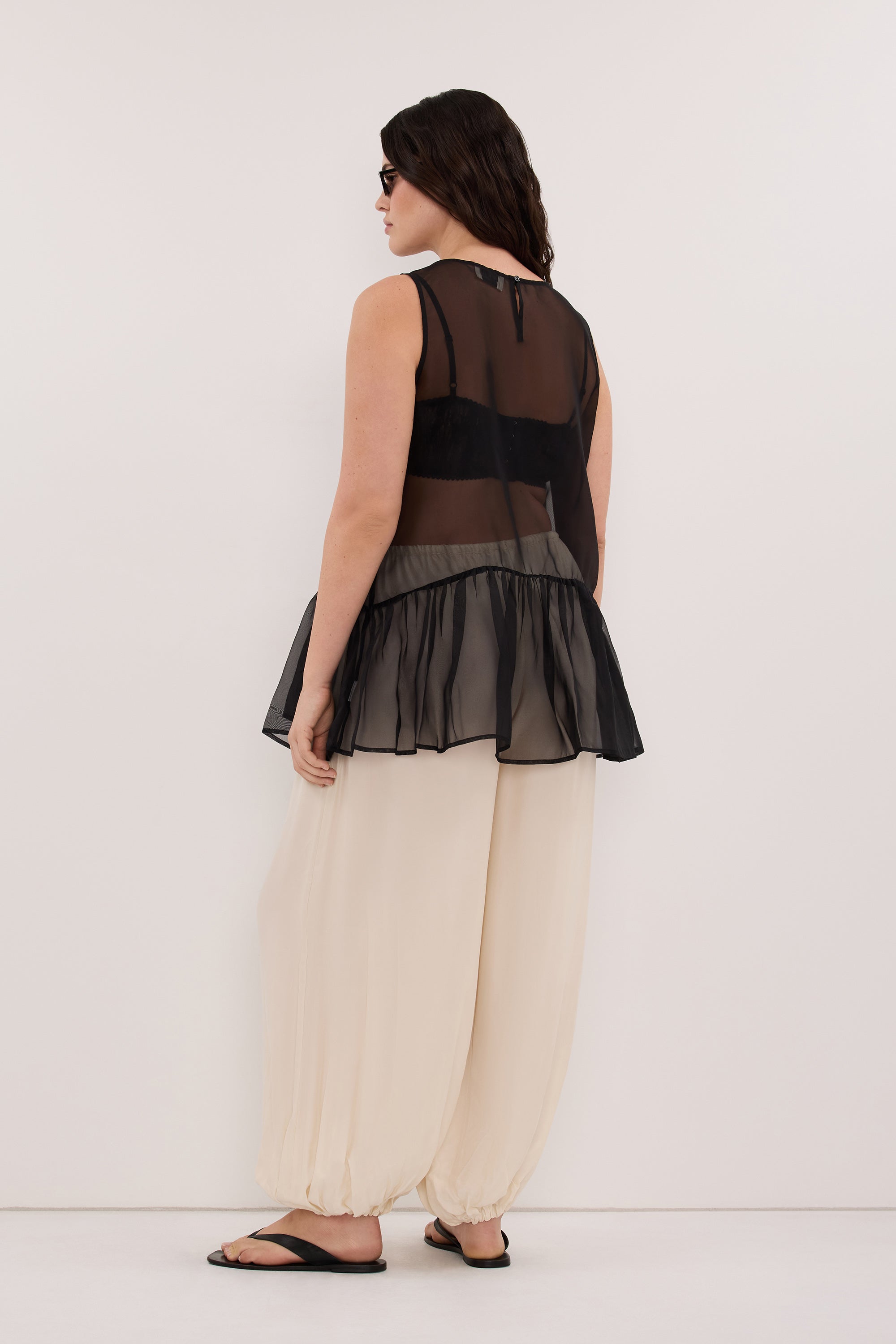 FRANCIS SANDSTONE CUPRO BALLOON PANT