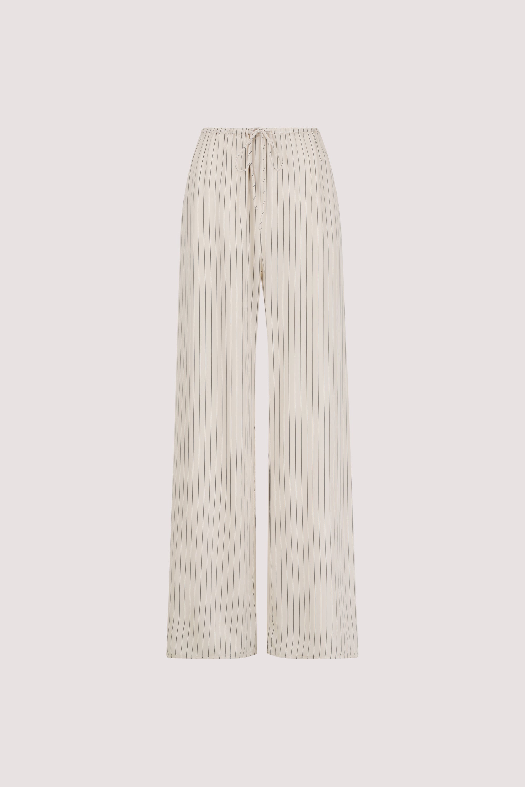 AMARA CREAM STRIPE CUPRO PANT