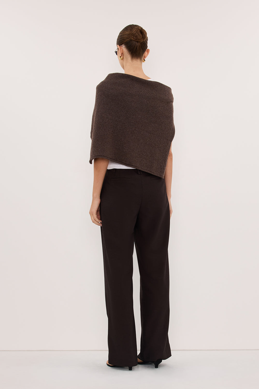 MONIQUE PEAT CHOC TAILORED PANT