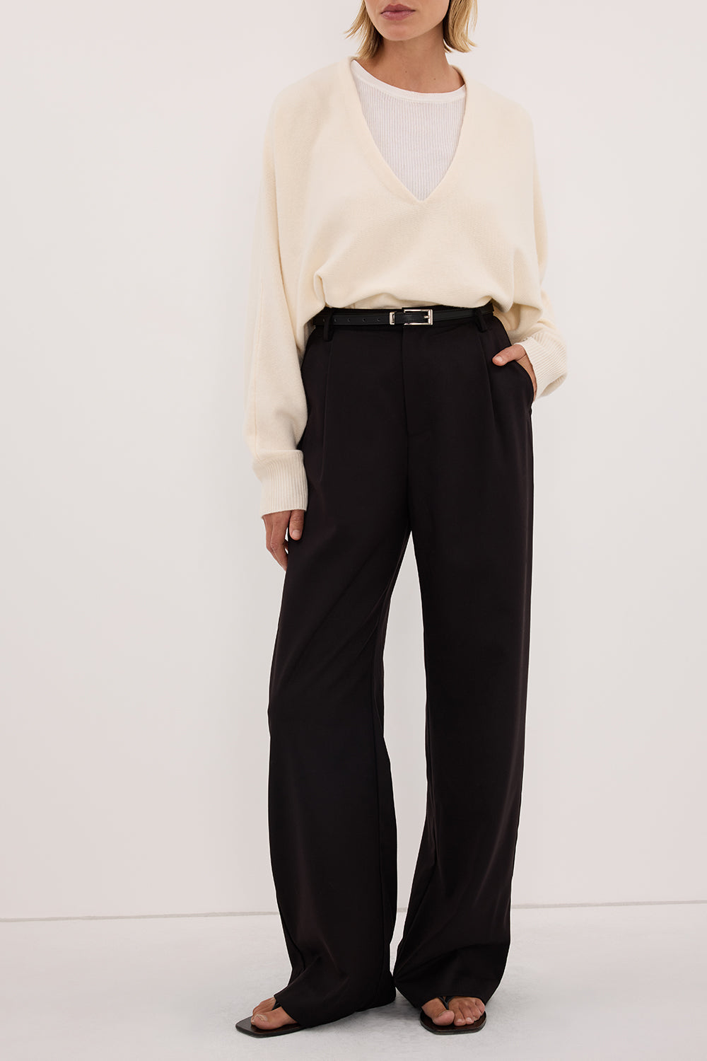 HARLEY BLACK STRAIGHT LEG PANT