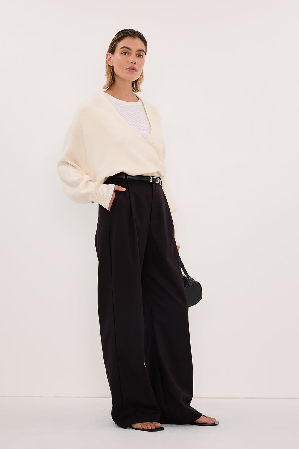 HARLEY BLACK STRAIGHT LEG PANT