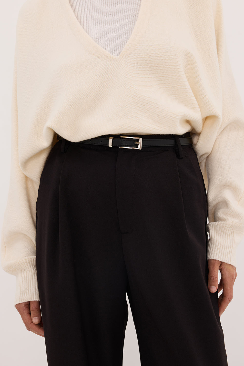 HARLEY BLACK STRAIGHT LEG PANT