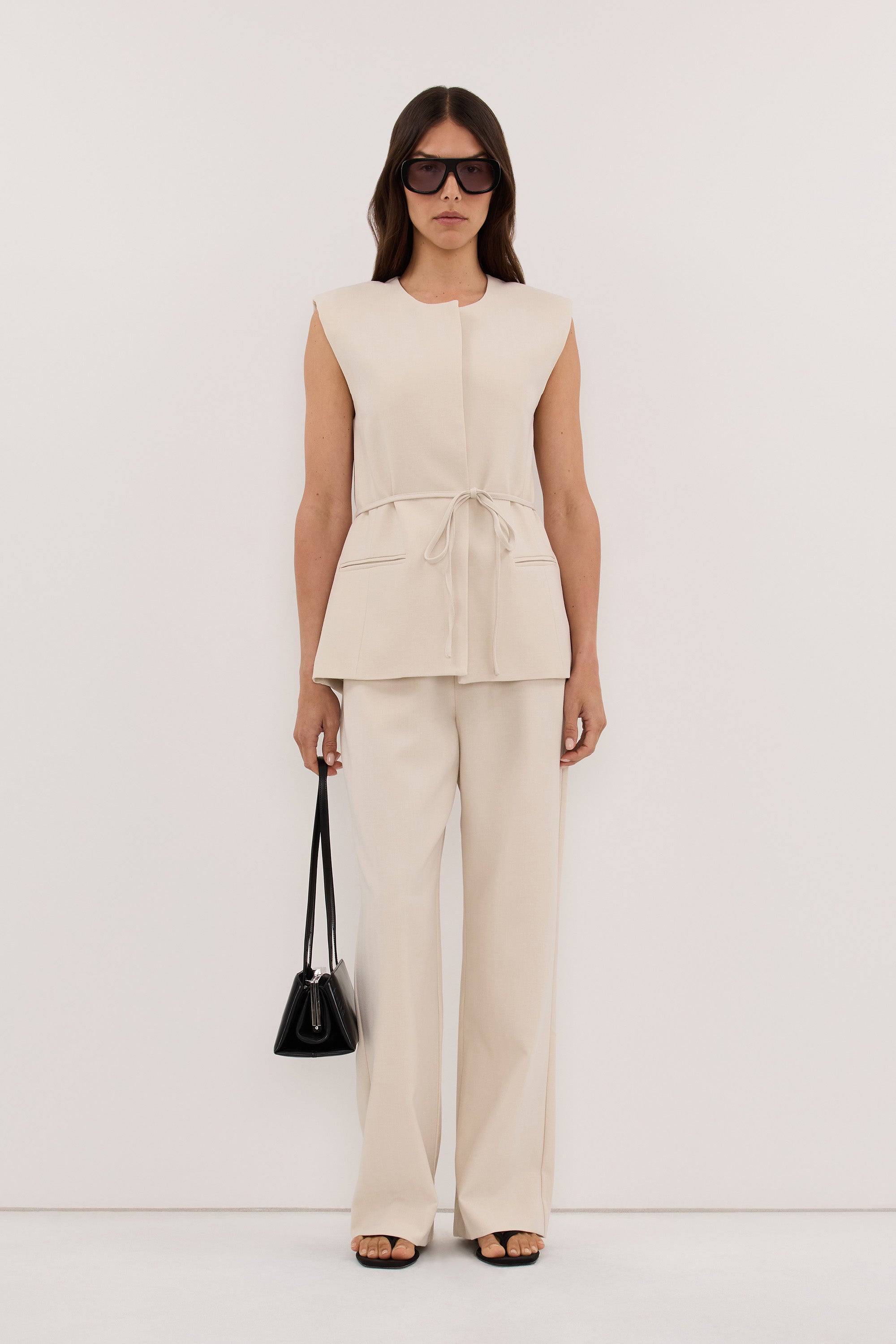 TRINITY BONE TAILORED PANT