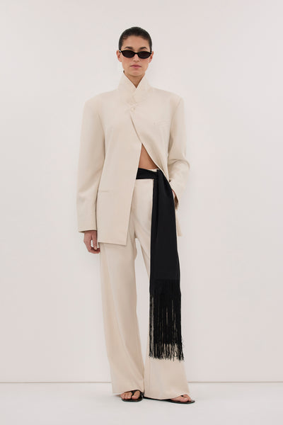 Aude wearing TRINITY BONE TAILORED PANT