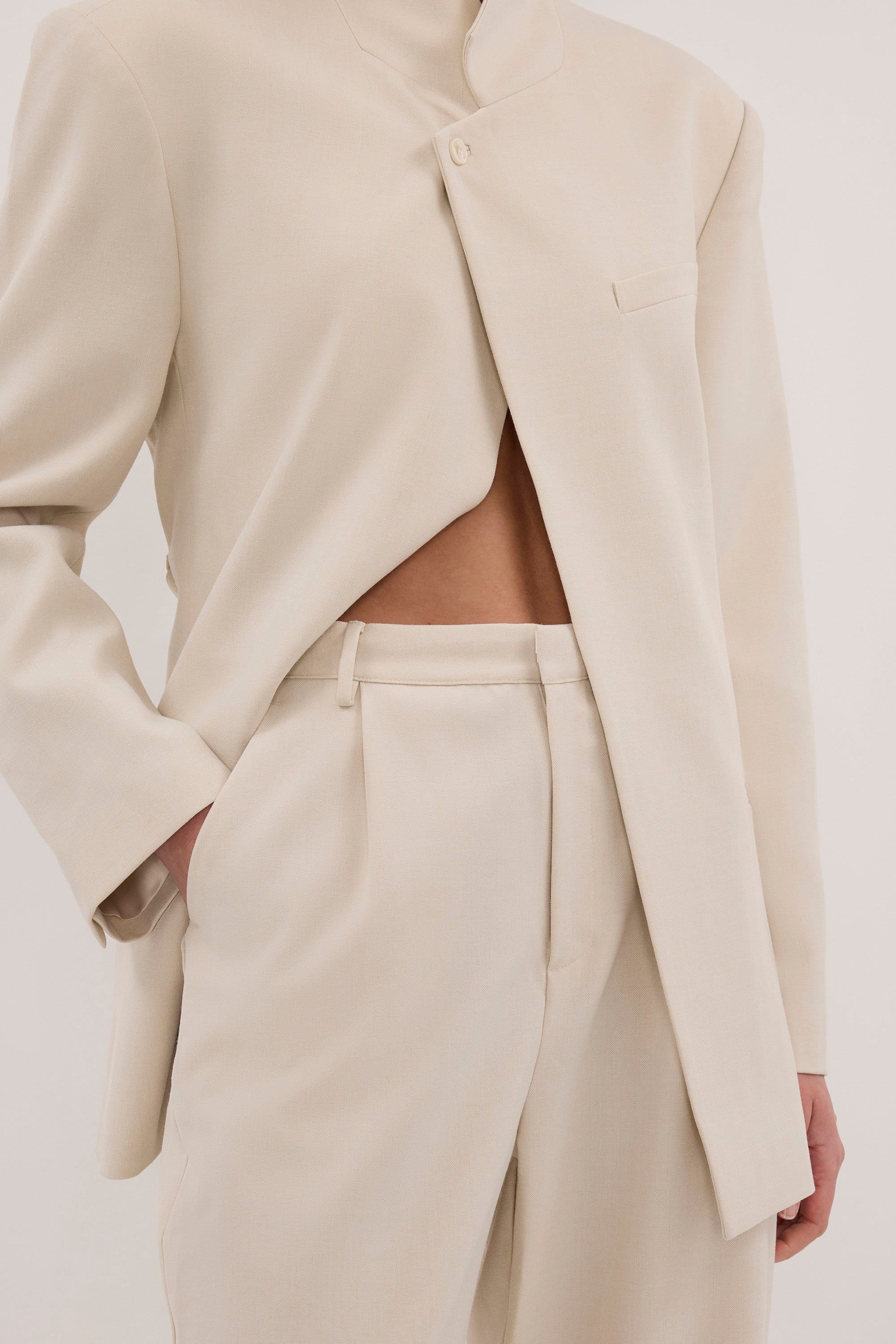 TRINITY BONE TAILORED PANT