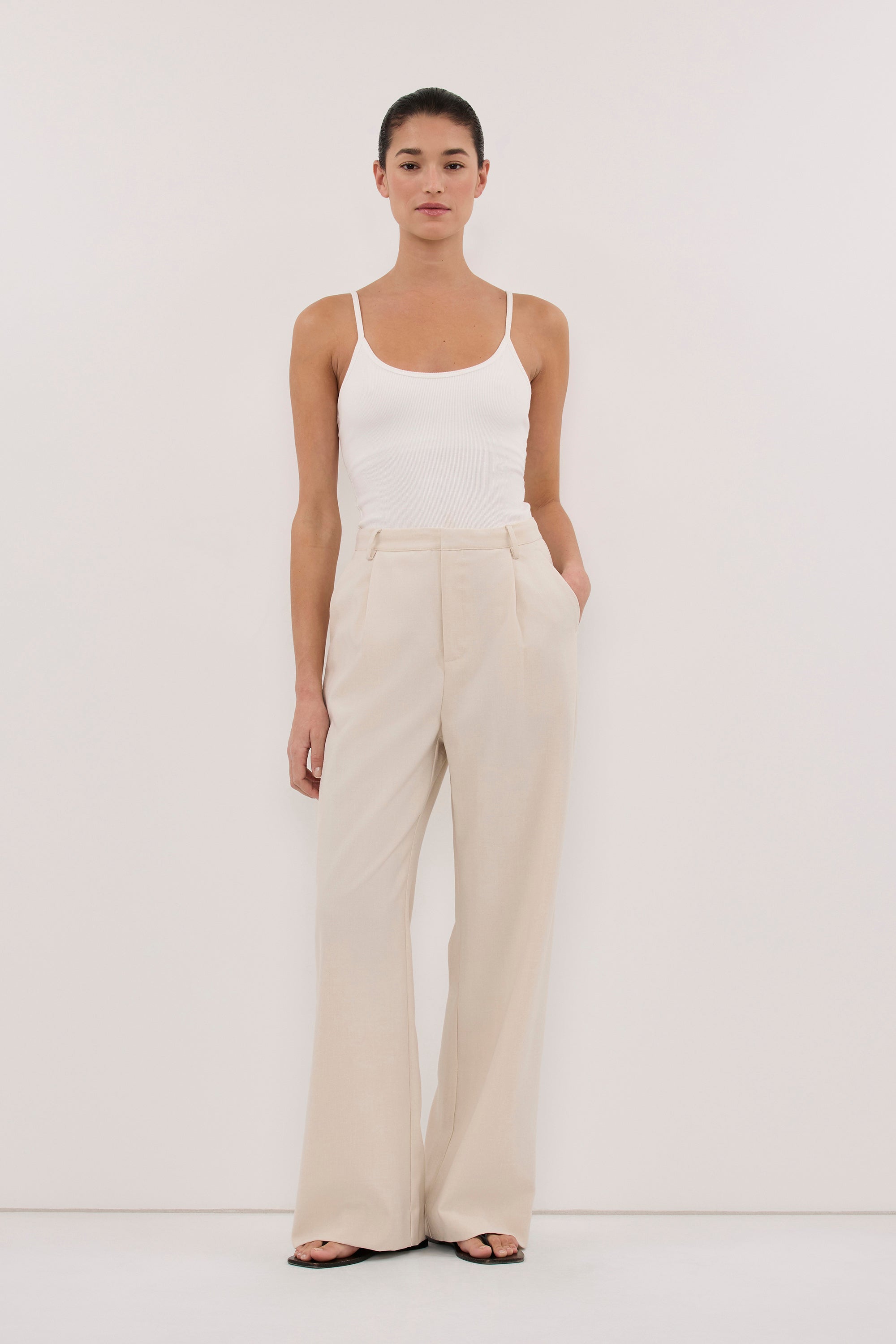 TRINITY BONE TAILORED PANT
