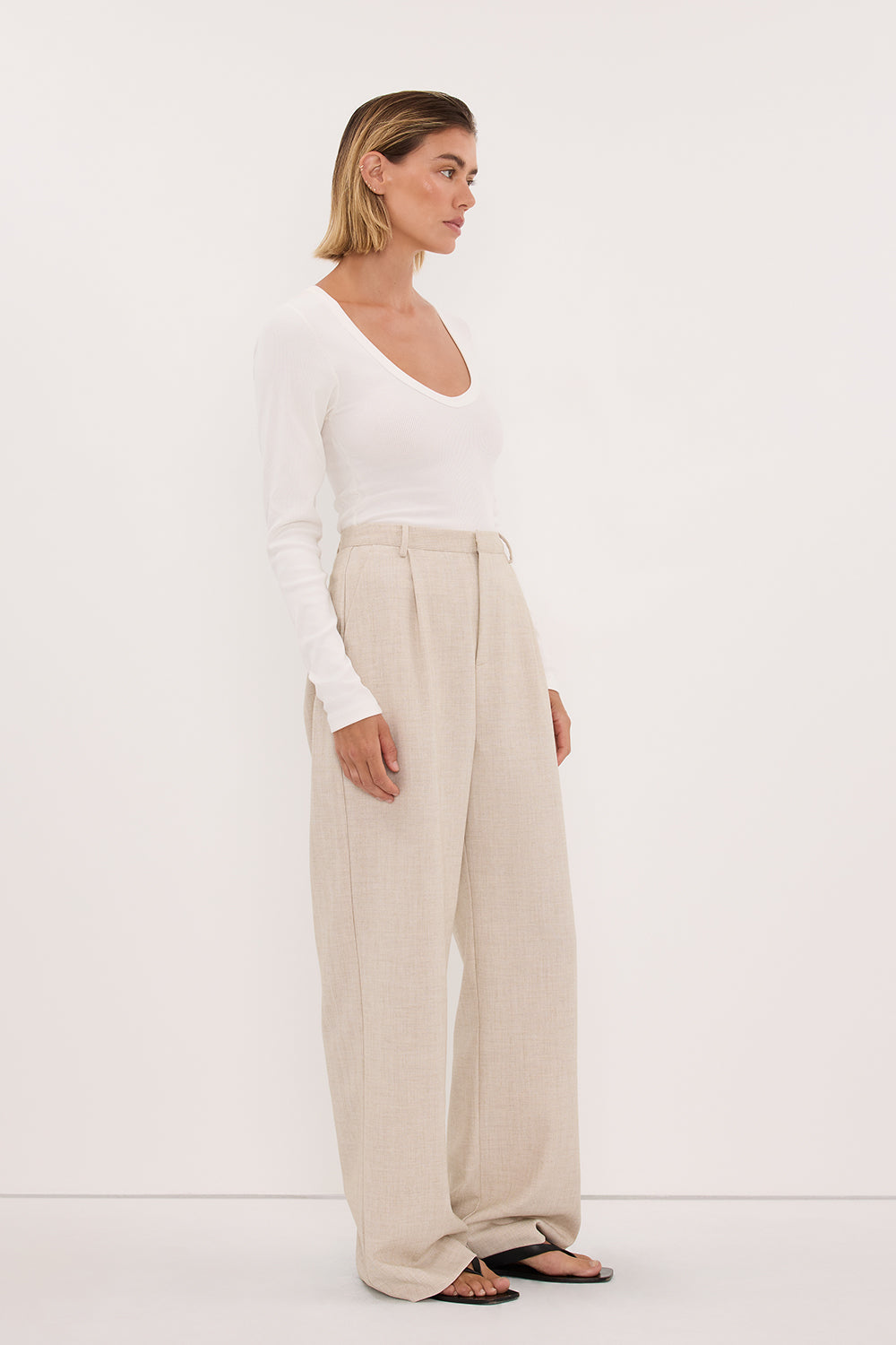CYRUS NATURAL TAILORED PANT