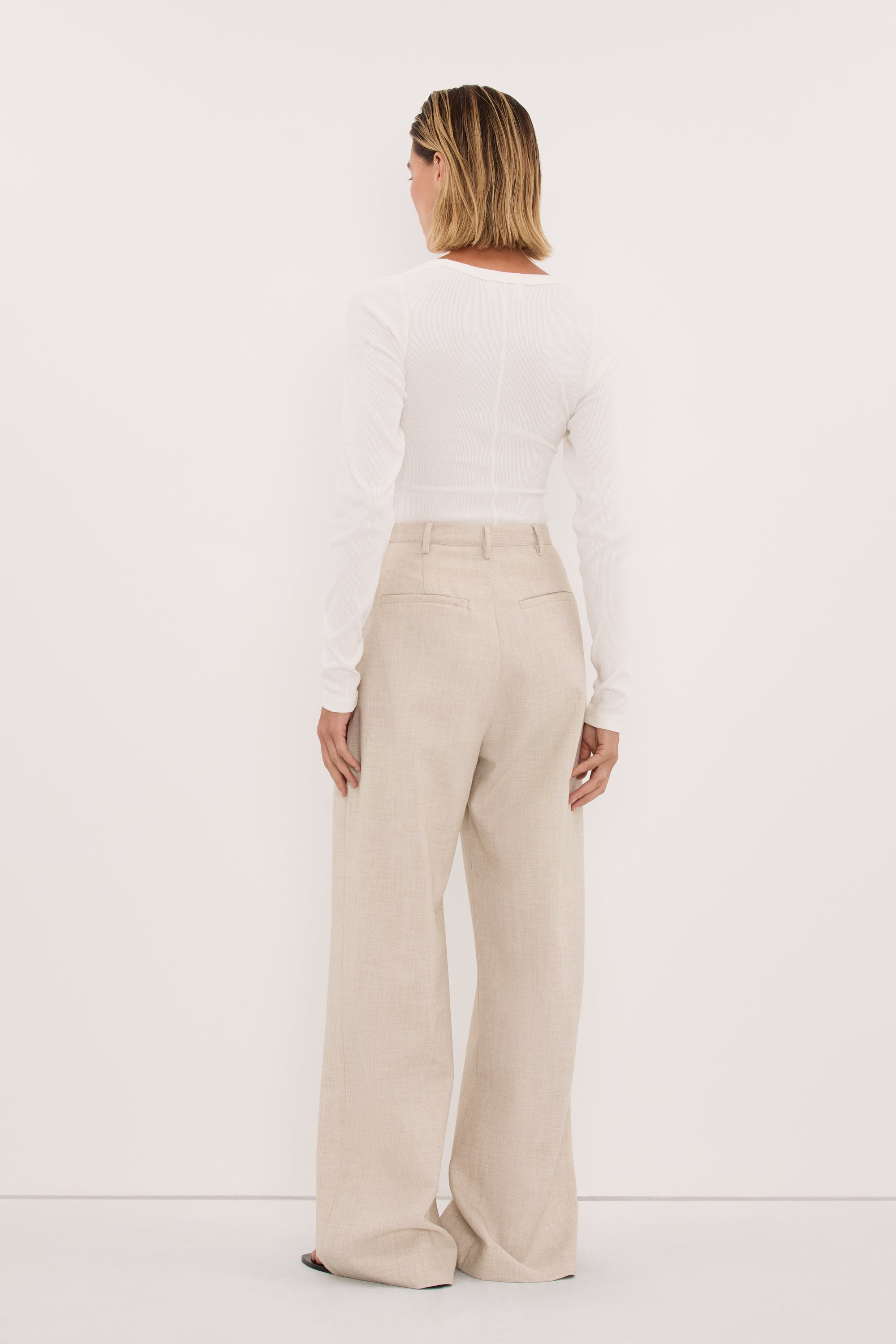 CYRUS NATURAL TAILORED PANT