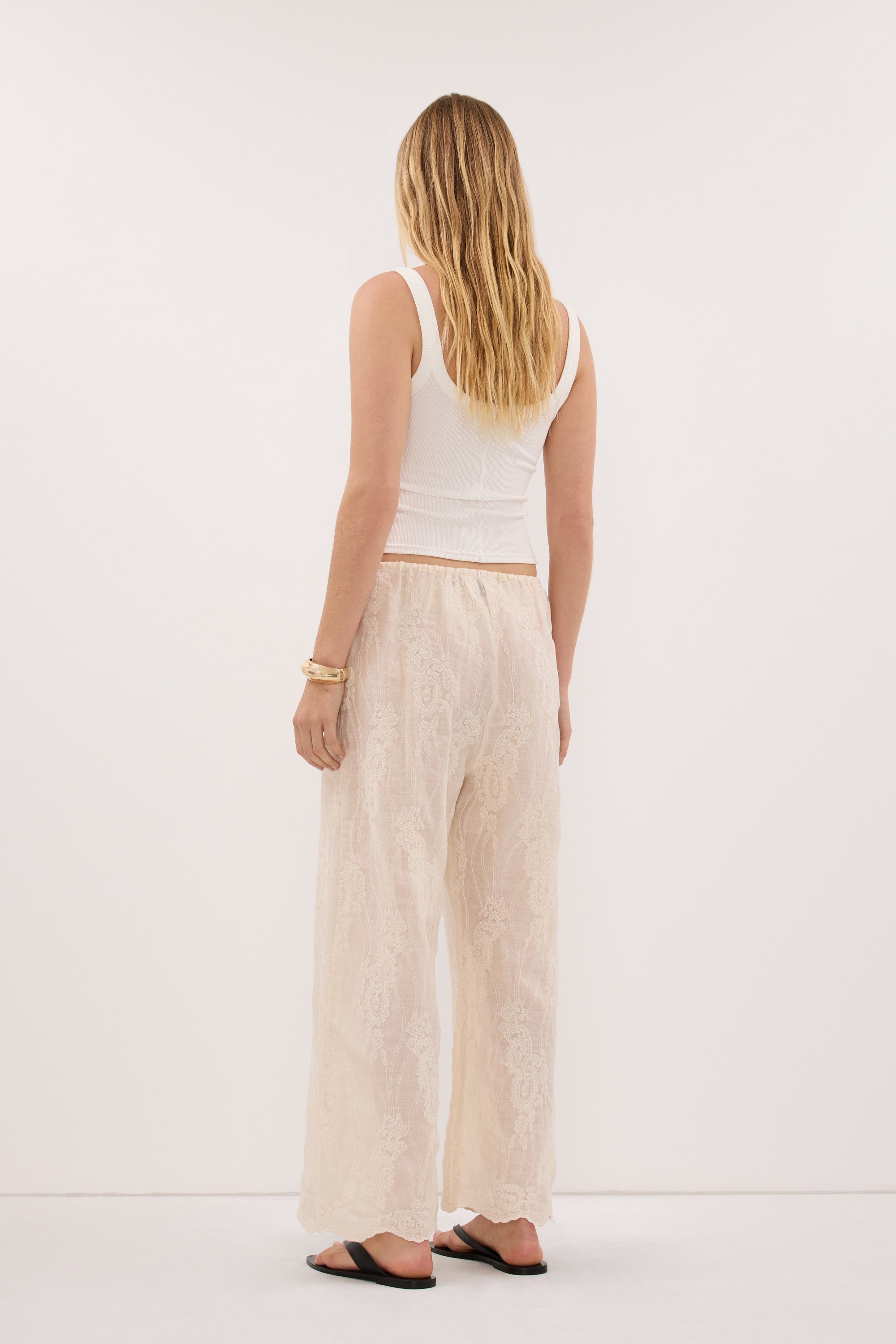 CORDELIA SANDSTONE RAMIE PANT