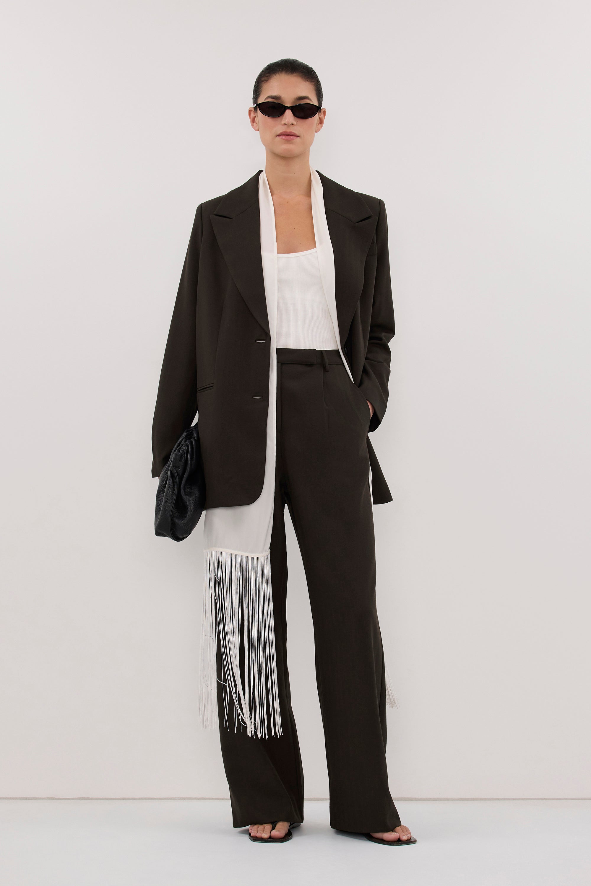 NOA BLACK OLIVE TAILORED PANT