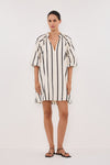 ELLIOT CREAM STRIPE SMOCK DRESS