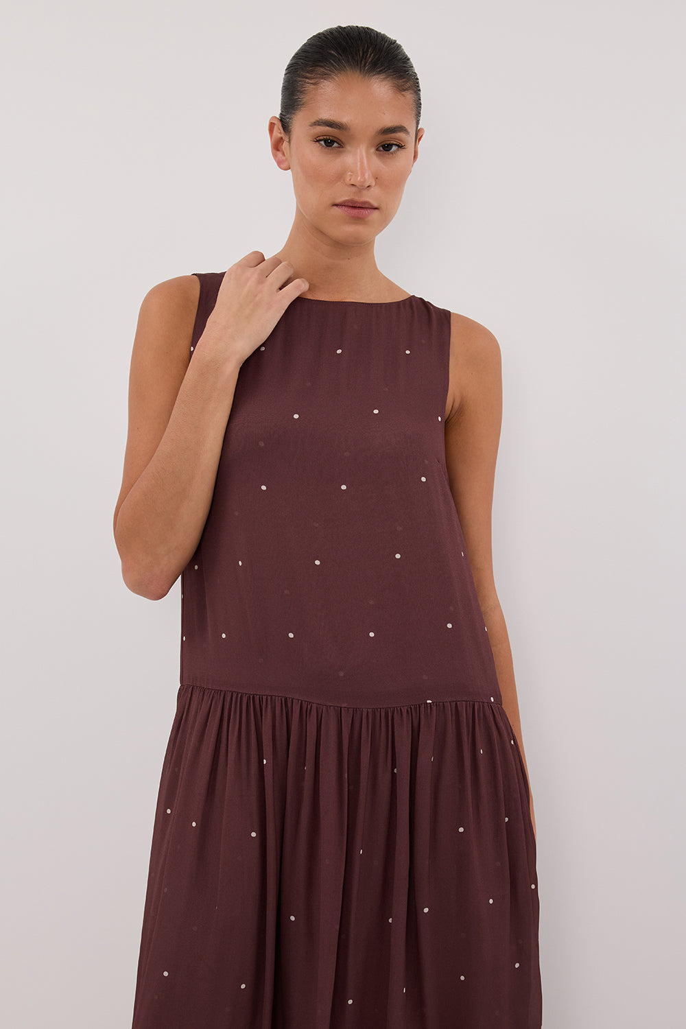MELROSE WALNUT GGT MIDI DRESS – DISSH