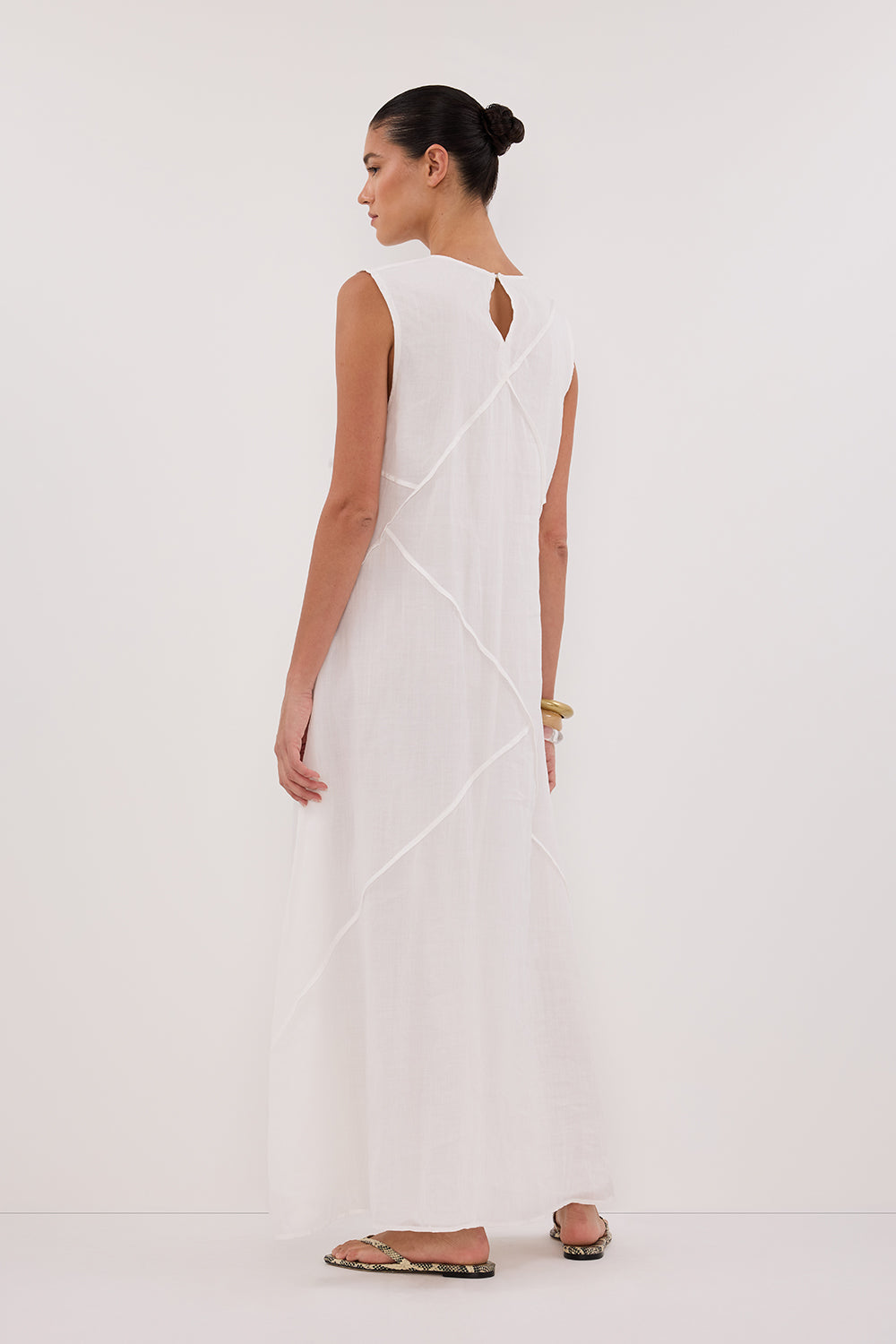 JONA WHITE RAMIE MIDI DRESS